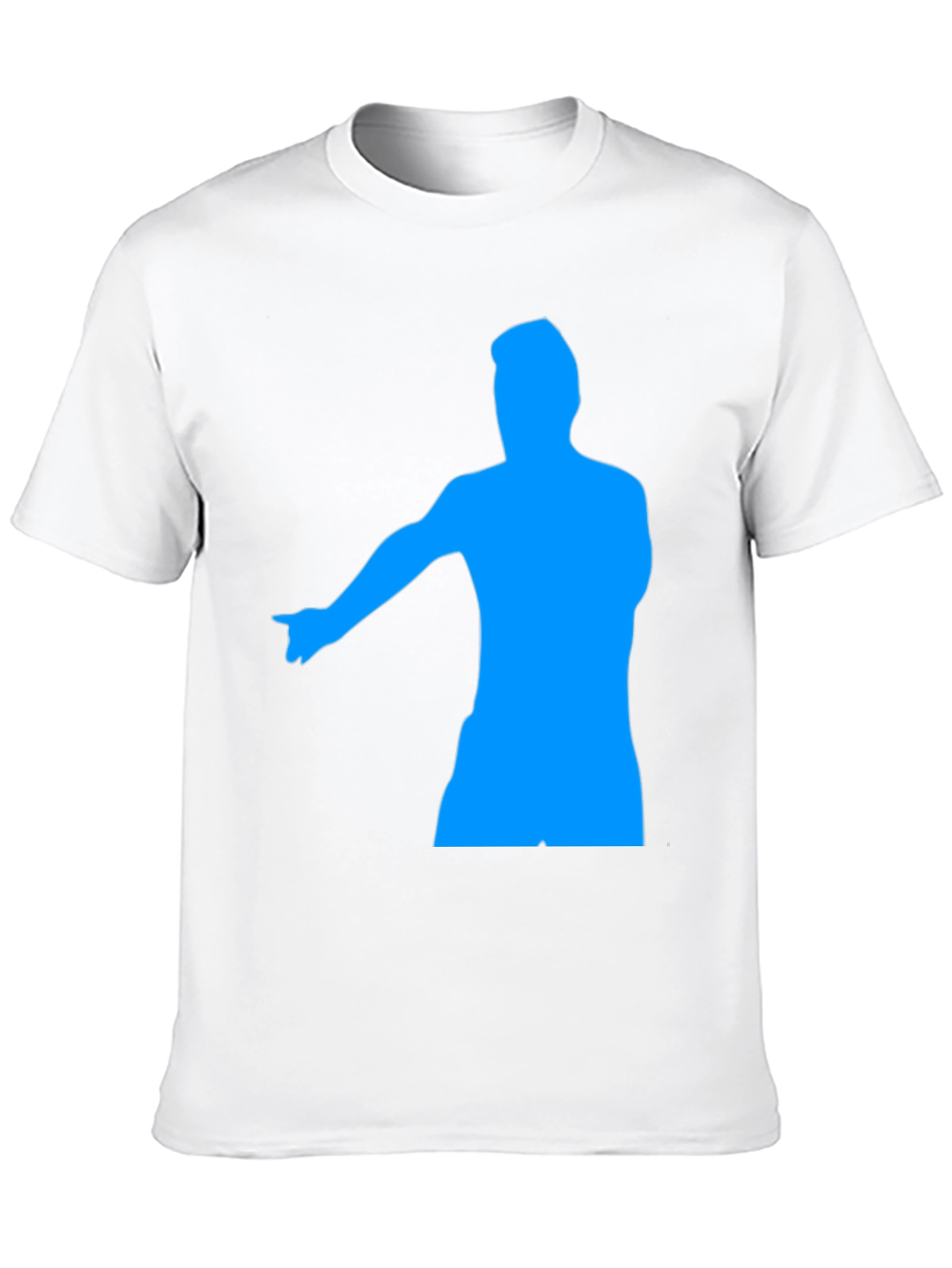 Mens Black Graphic Tee - Pointing Silhouette