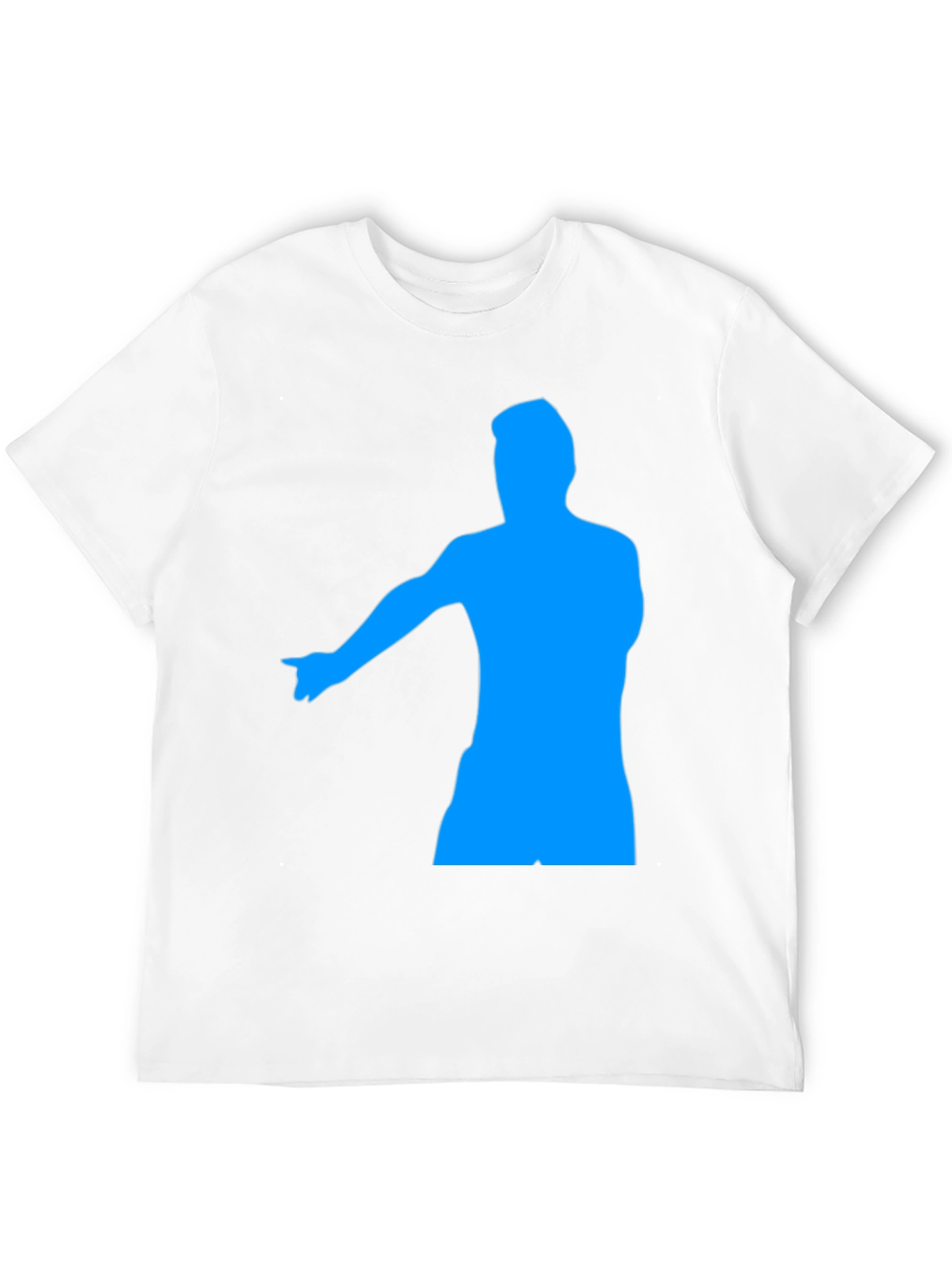 Mens Black Graphic Tee - Pointing Silhouette