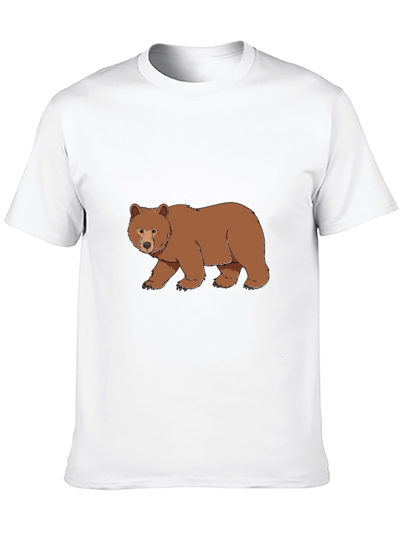 Black T-Shirt with Bear Graphic