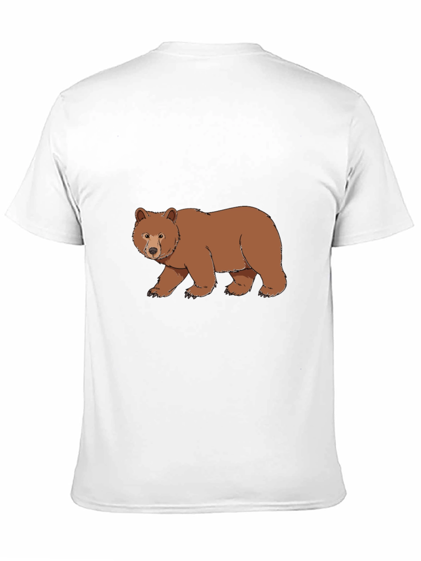 Black T-Shirt with Bear Graphic