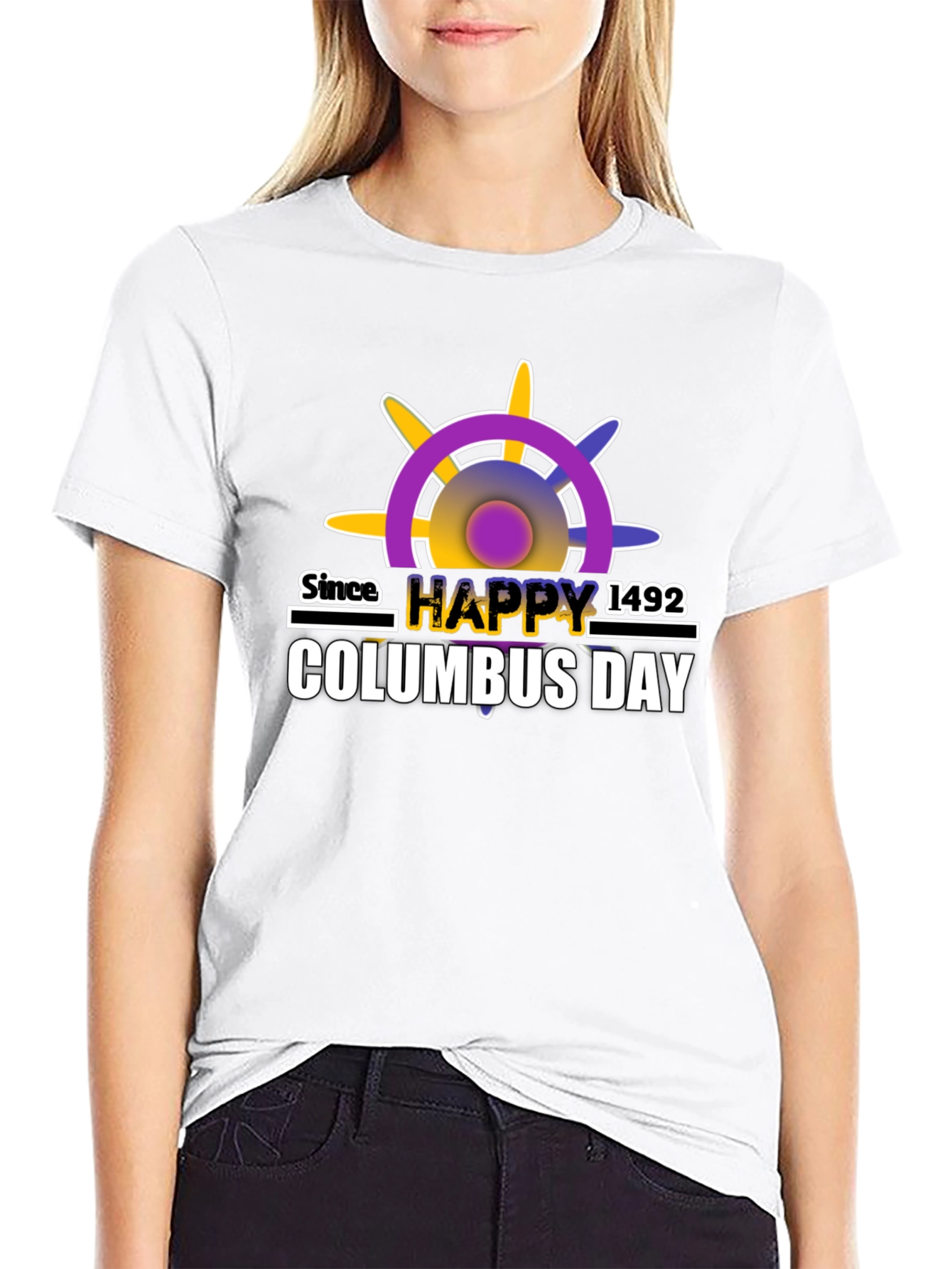 Columbus Day T-Shirt - Happy Columbus Day Since 1492