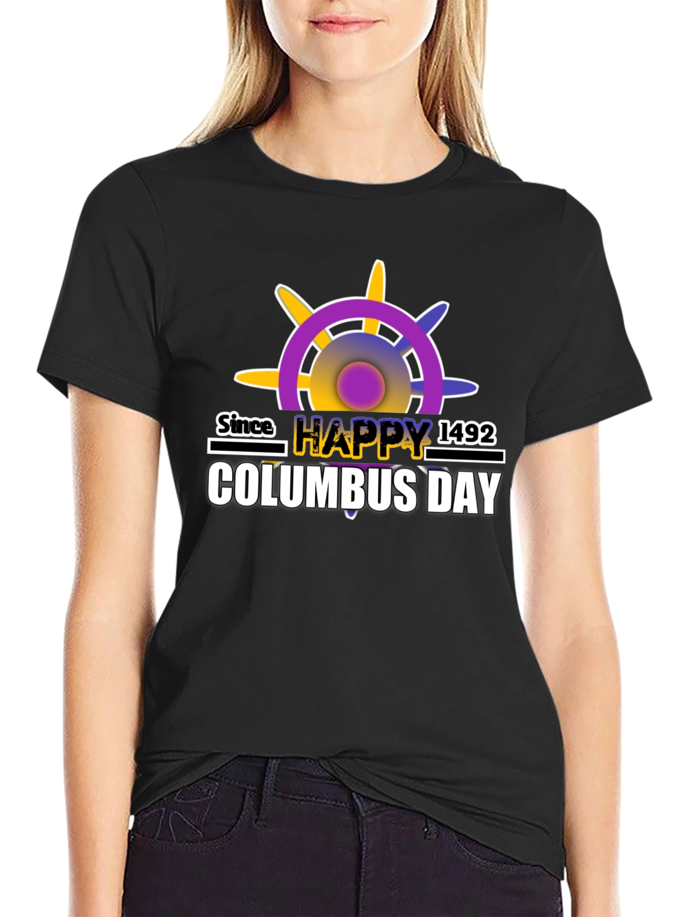 Columbus Day T-Shirt - Happy Columbus Day Since 1492