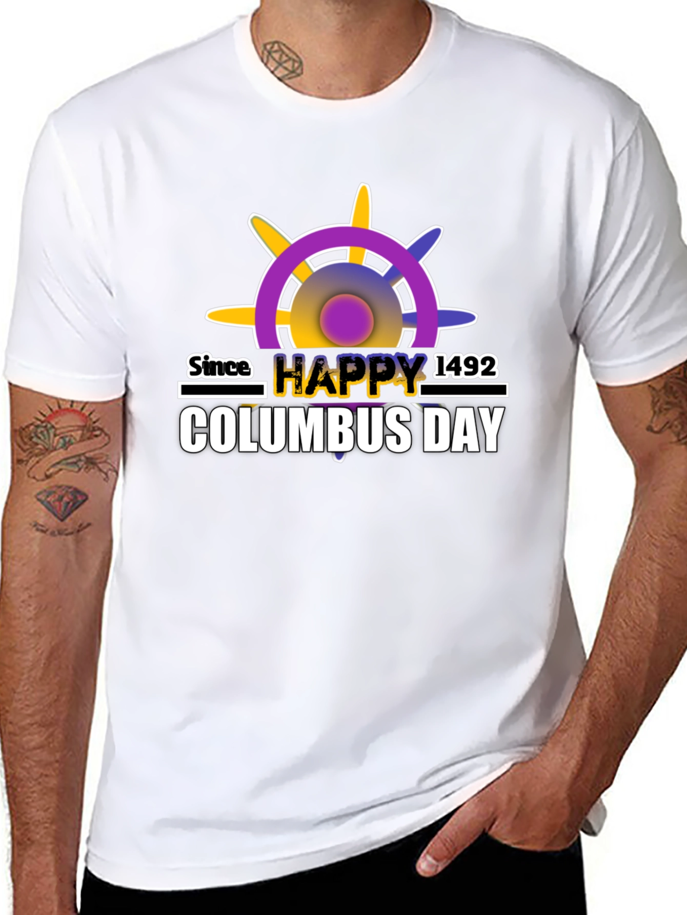 Columbus Day T-Shirt - Happy Columbus Day Since 1492