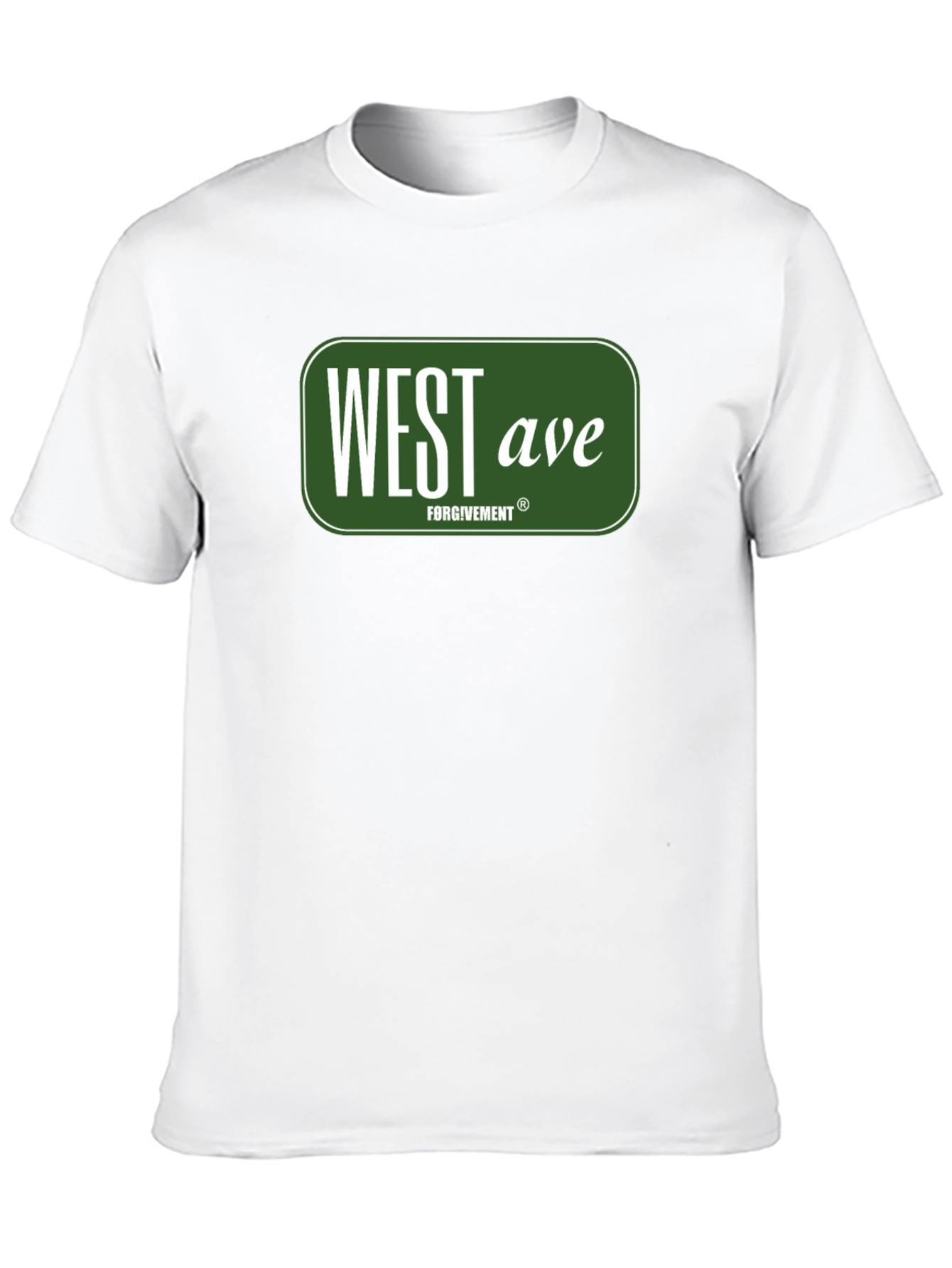 West Ave Forgivemeant Black Graphic Tee