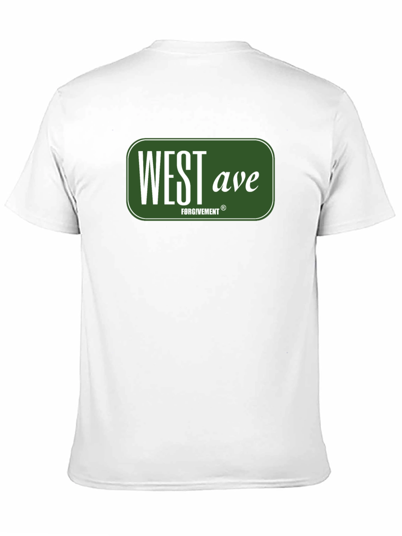 West Ave Forgivemeant Black Graphic Tee