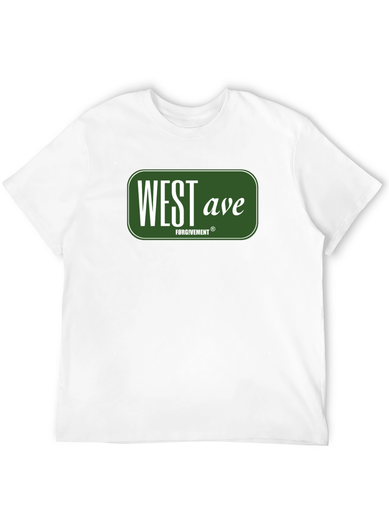 West Ave Forgivemeant Black Graphic Tee