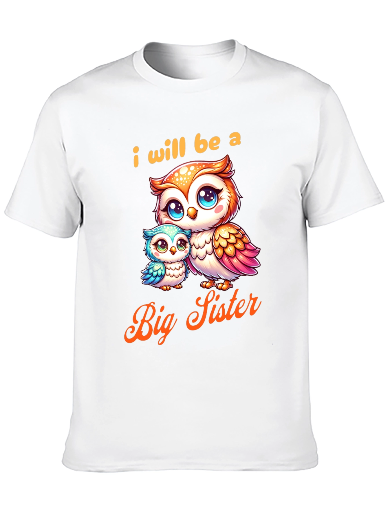 I Will Be a Big Sister Owl T-Shirt