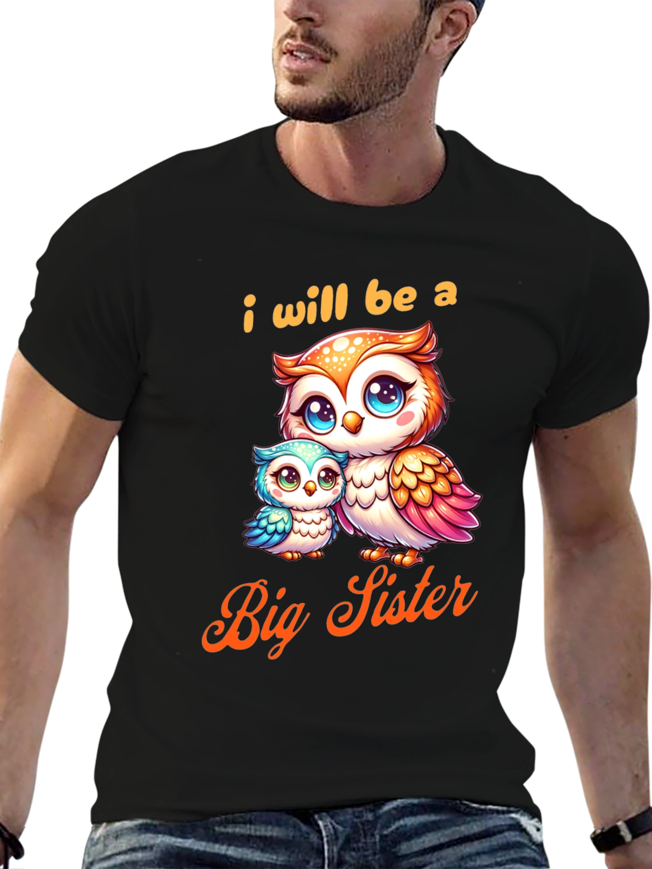 I Will Be a Big Sister Owl T-Shirt
