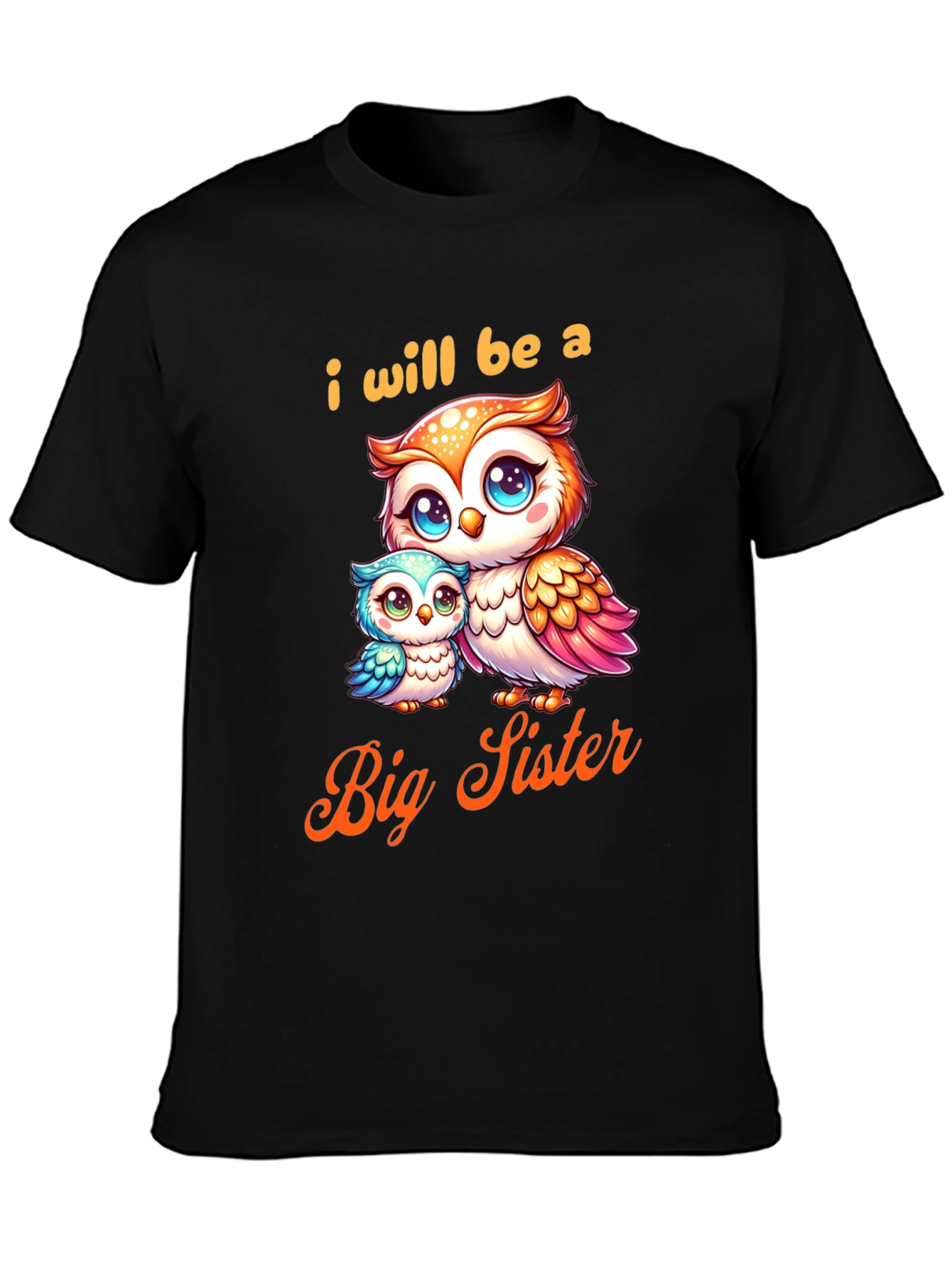 I Will Be a Big Sister Owl T-Shirt
