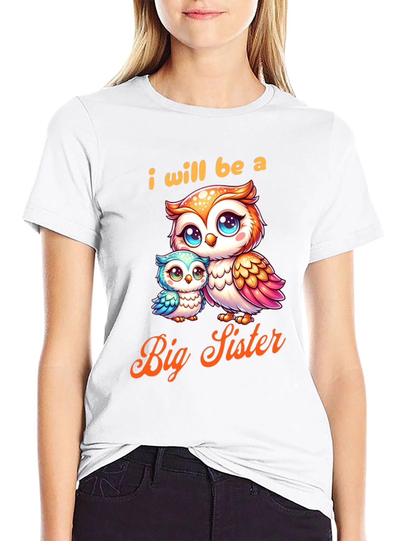 I Will Be a Big Sister Owl T-Shirt