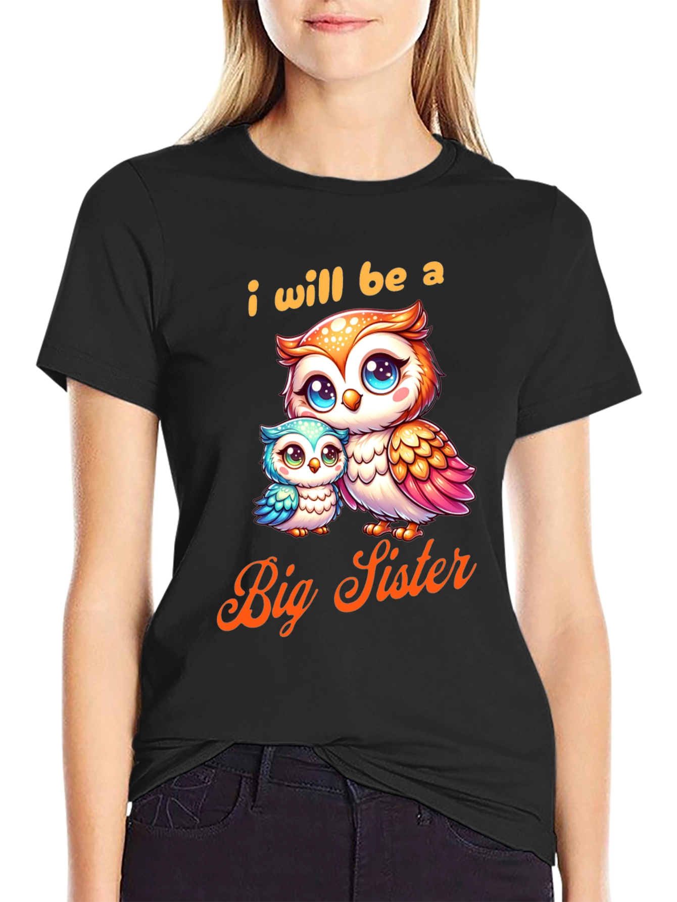 I Will Be a Big Sister Owl T-Shirt