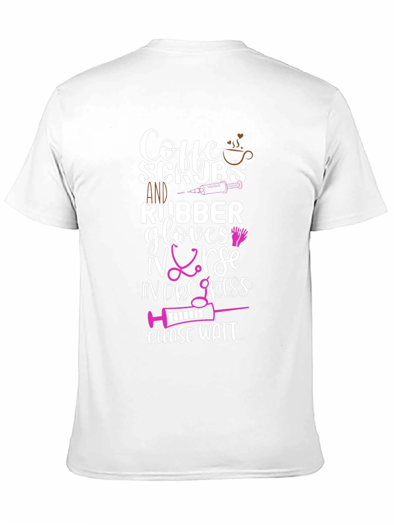 Coffee Scrubs Nurse Graphic T-Shirt