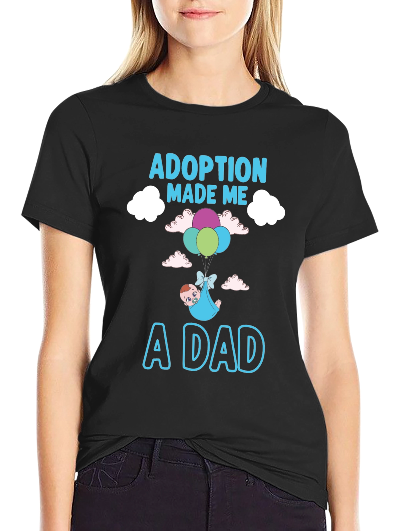 Adoption Made Me a Dad Graphic T-Shirt