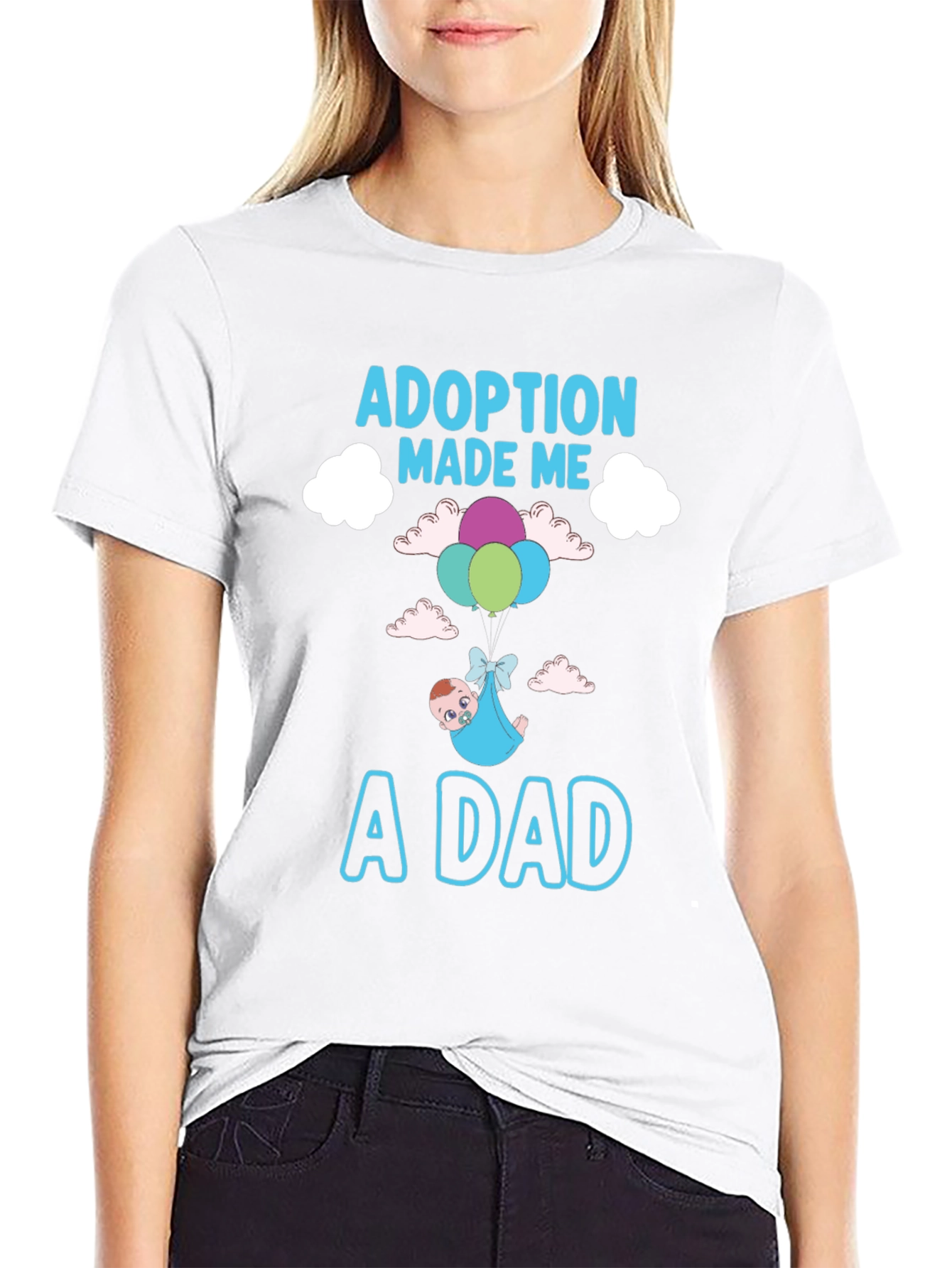 Adoption Made Me a Dad Graphic T-Shirt