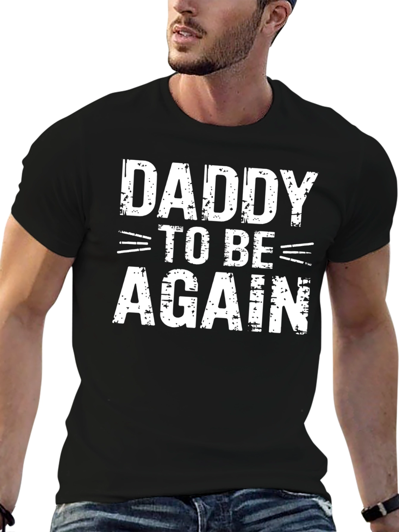 Daddy To Be Again T-Shirt - Expecting Dad Tee