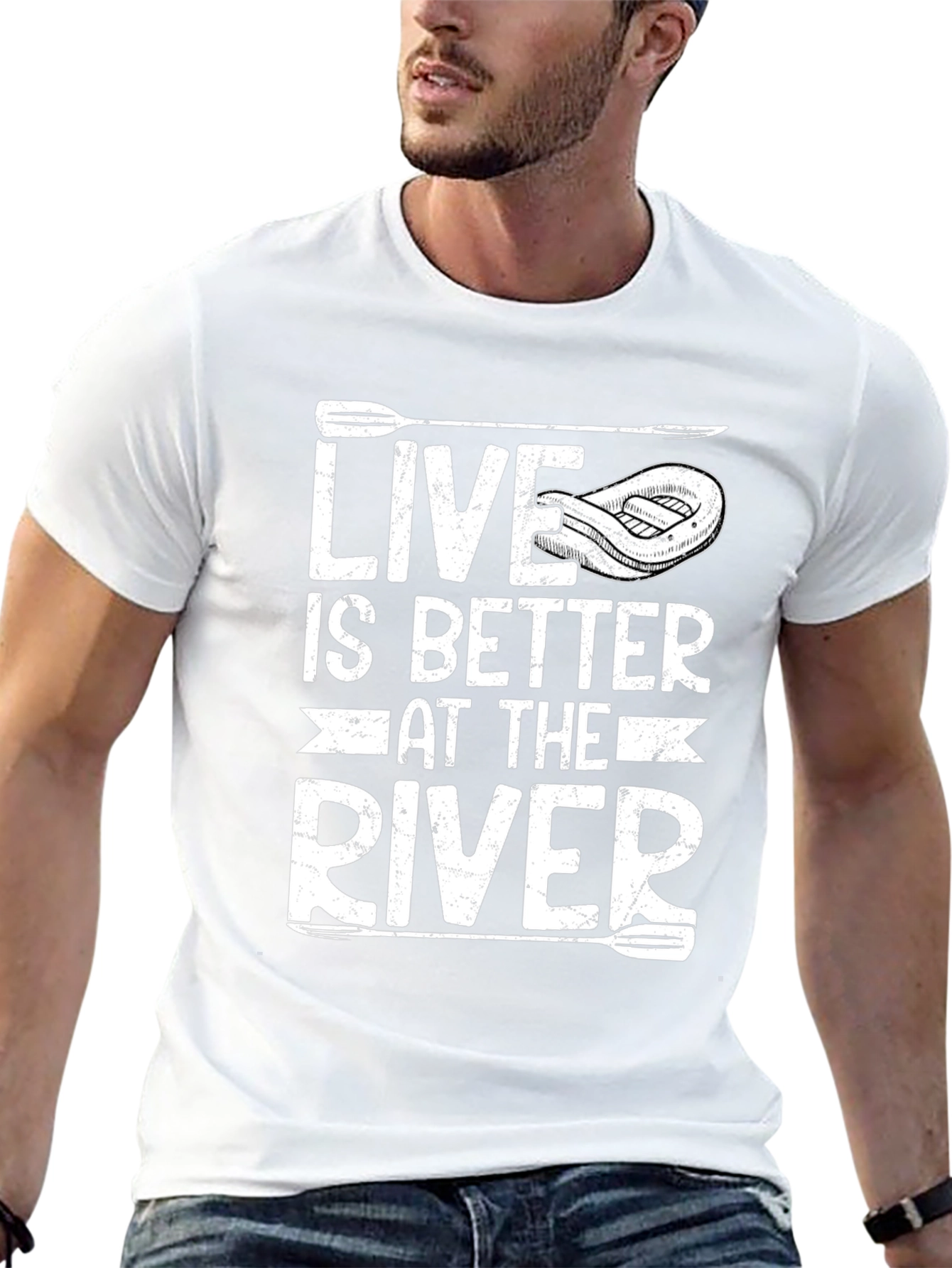 Live is Better at the River Graphic T-Shirt