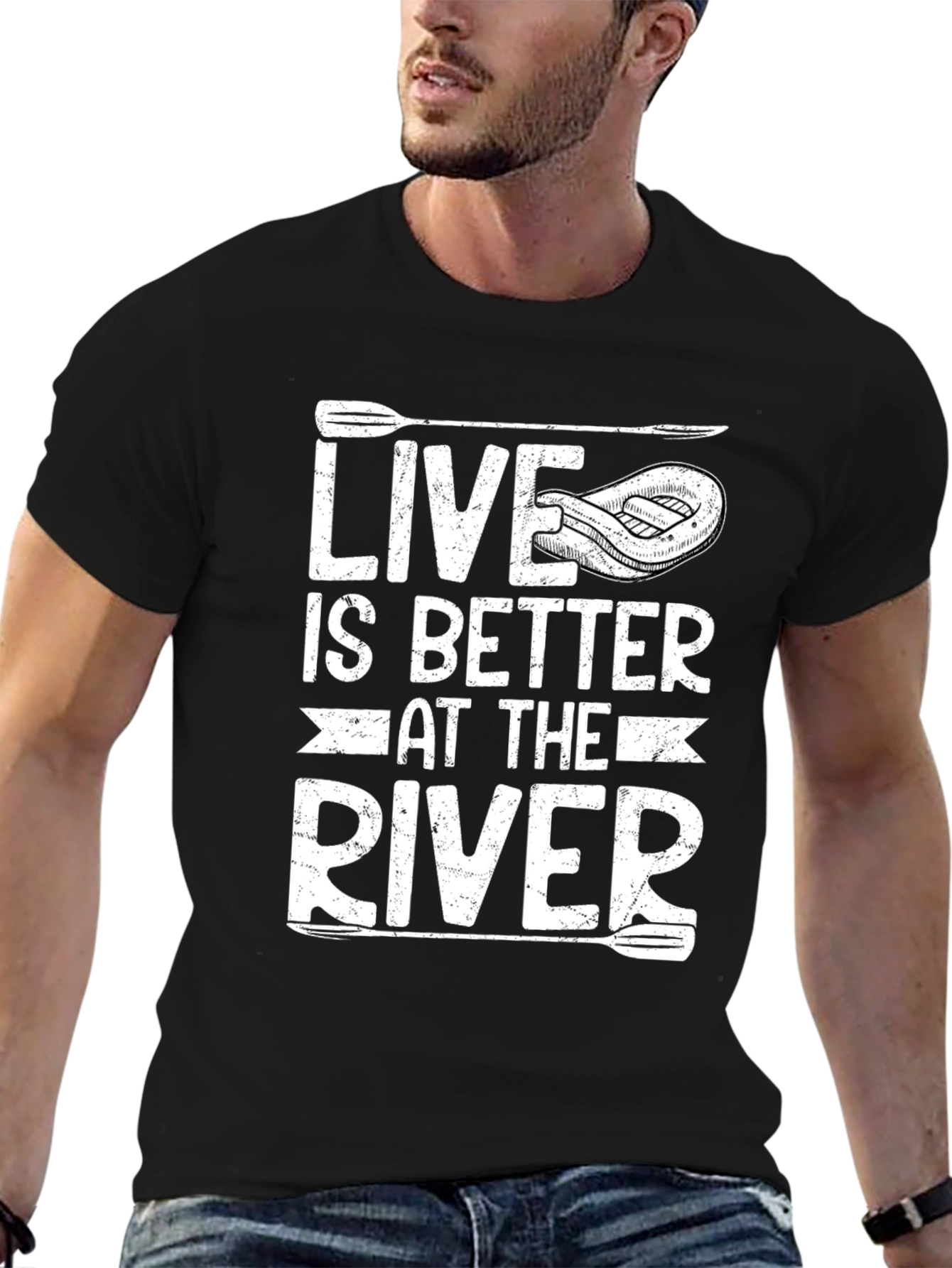 Live is Better at the River Graphic T-Shirt