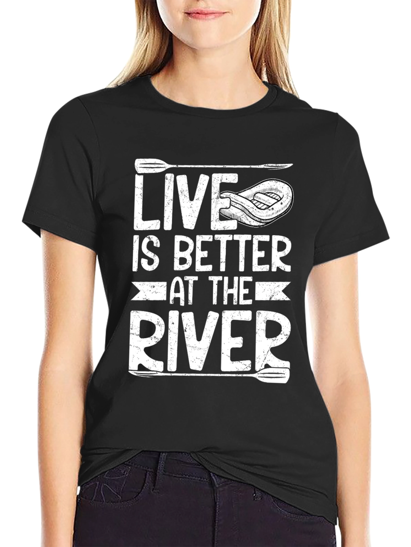 Live is Better at the River Graphic T-Shirt