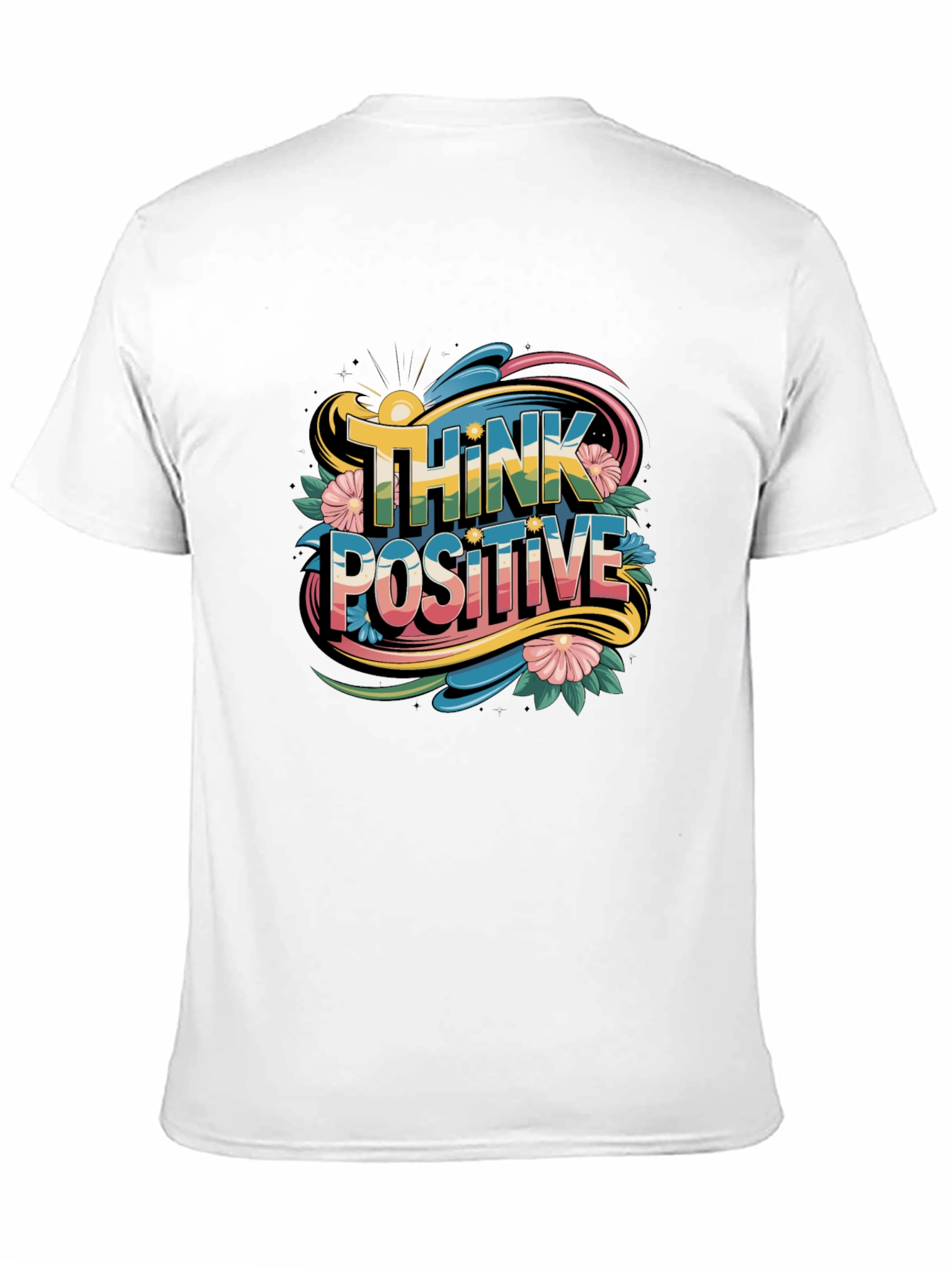 Think Positive Graphic Tee - Black