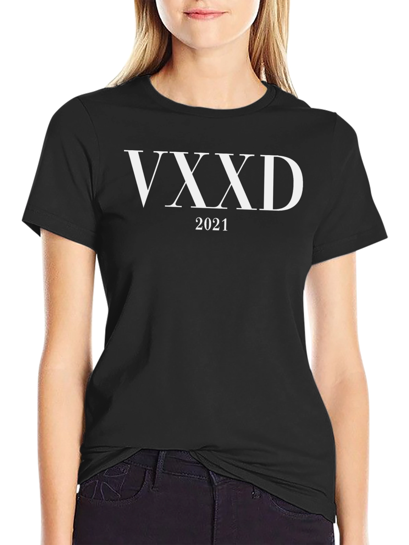 VXXD 2021 Graphic Tee - Stylish Black Cotton T-Shirt