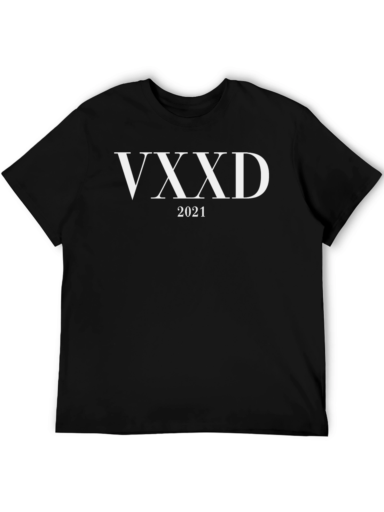 VXXD 2021 Graphic Tee - Stylish Black Cotton T-Shirt