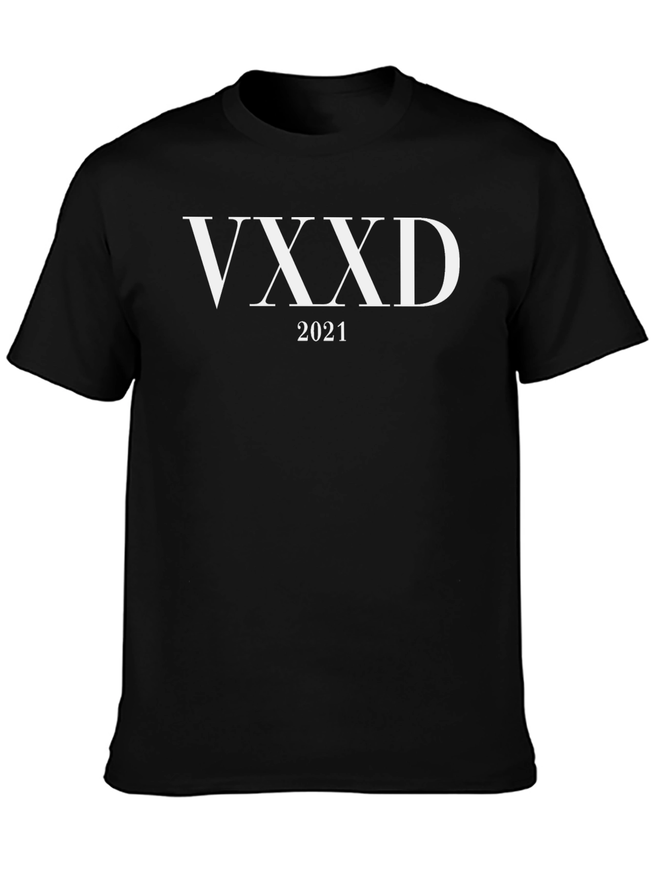 VXXD 2021 Graphic Tee - Stylish Black Cotton T-Shirt
