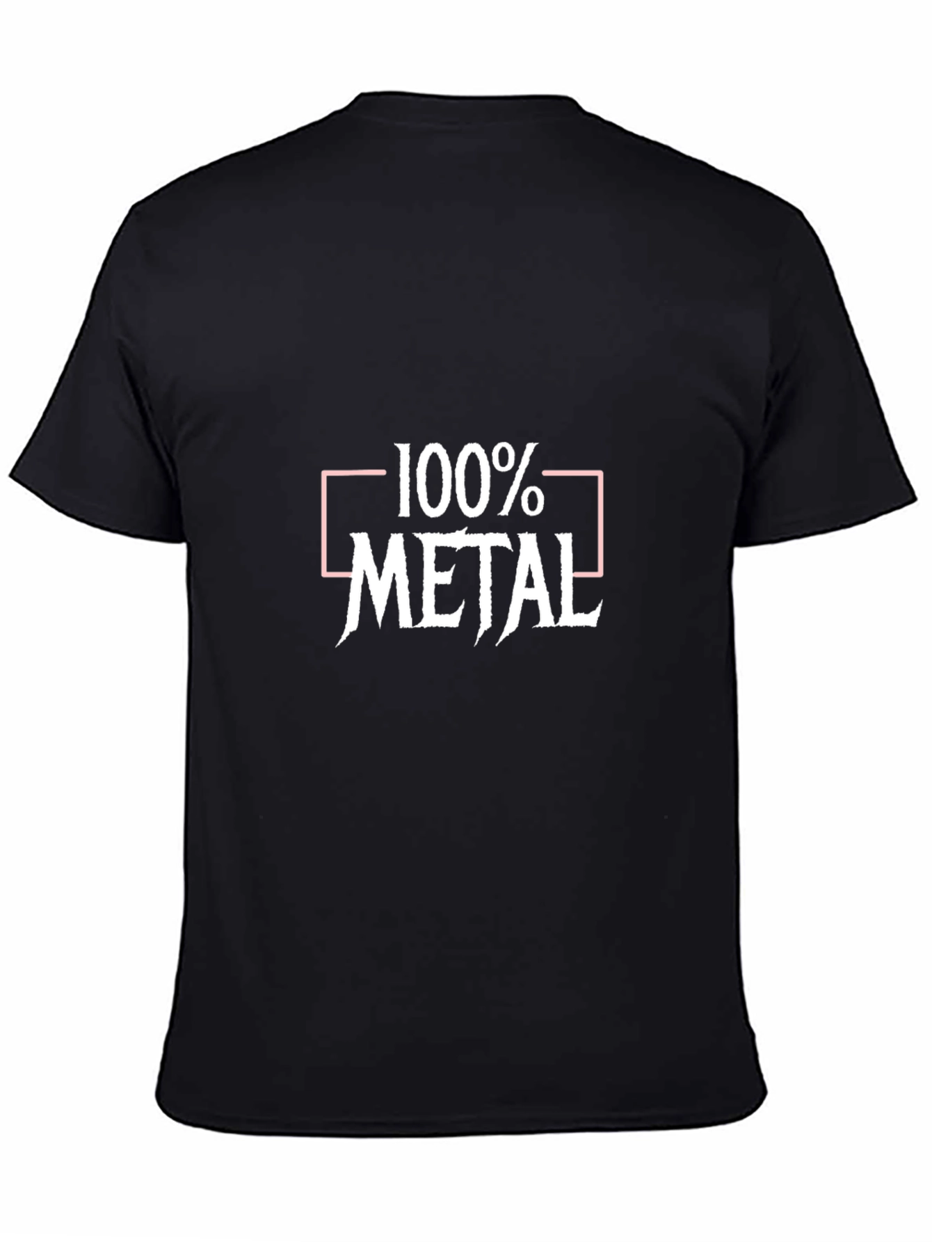 100% Metal Graphic Tee - Black