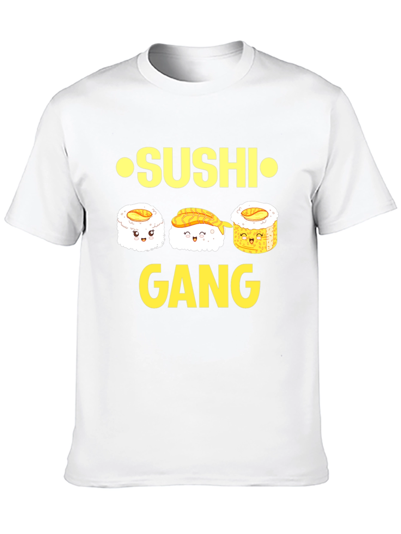 Sushi Gang Graphic Tee - Black Cotton T-Shirt