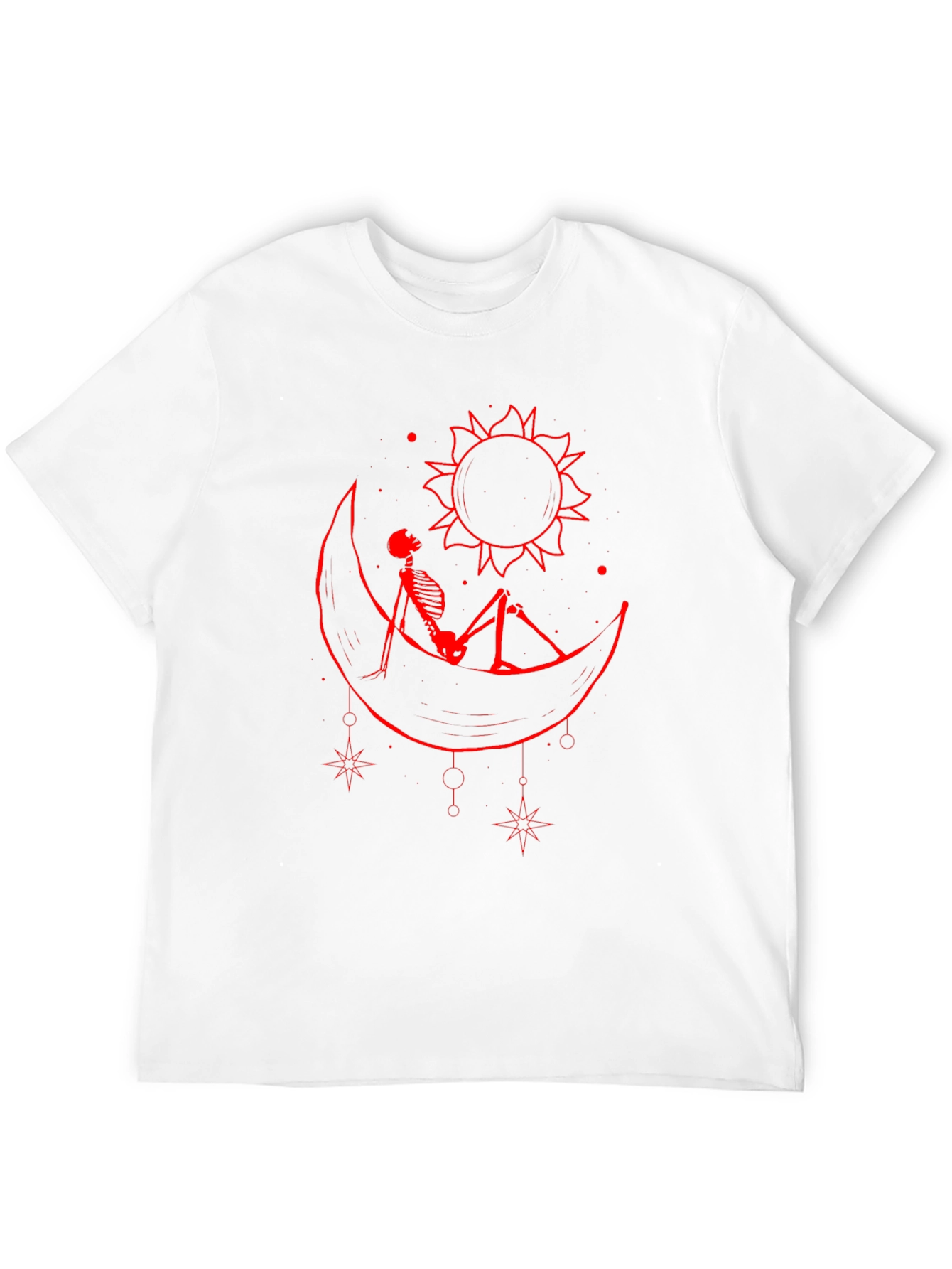 Skeleton Moon Sun Graphic Tee