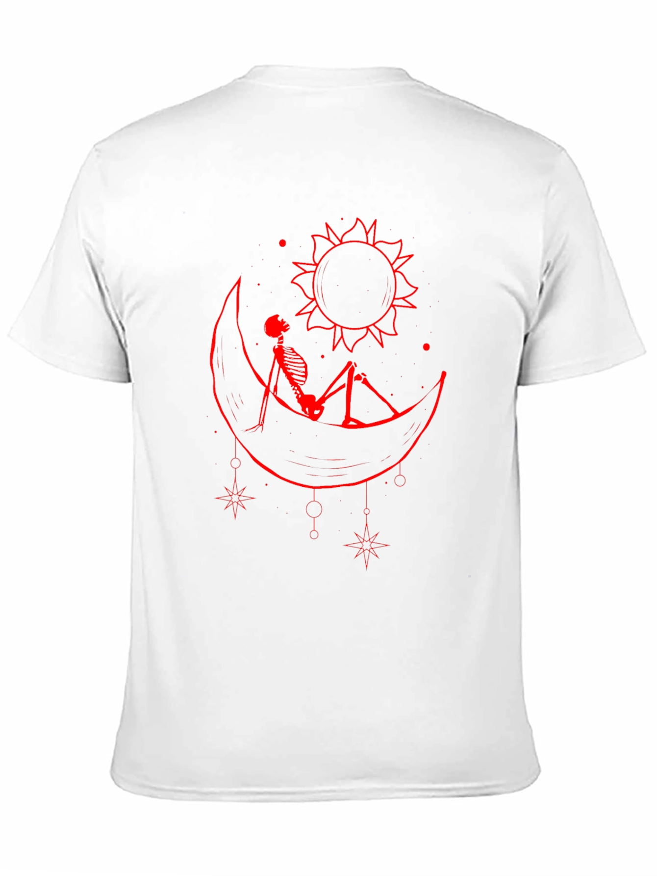 Skeleton Moon Sun Graphic Tee