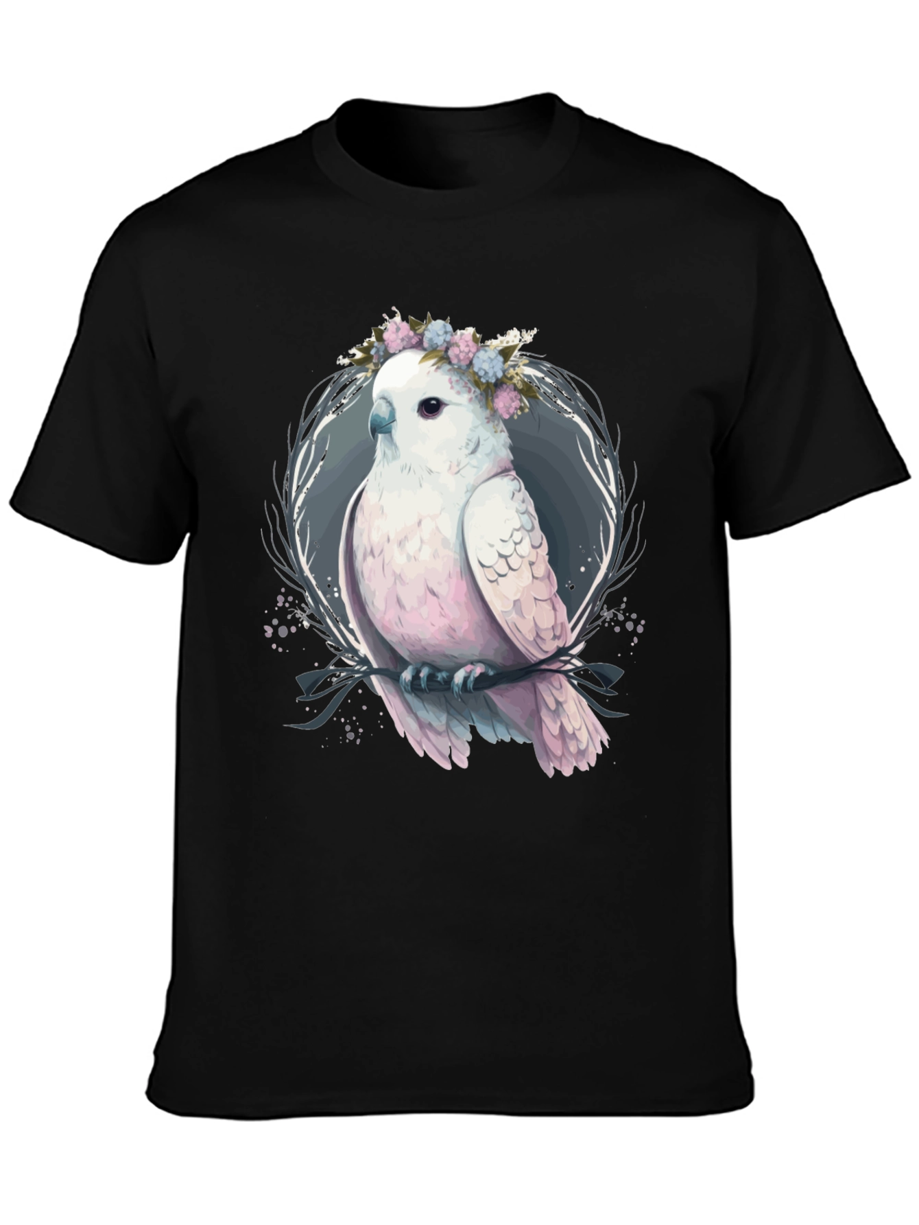 Floral Crown Cockatoo Graphic Tee