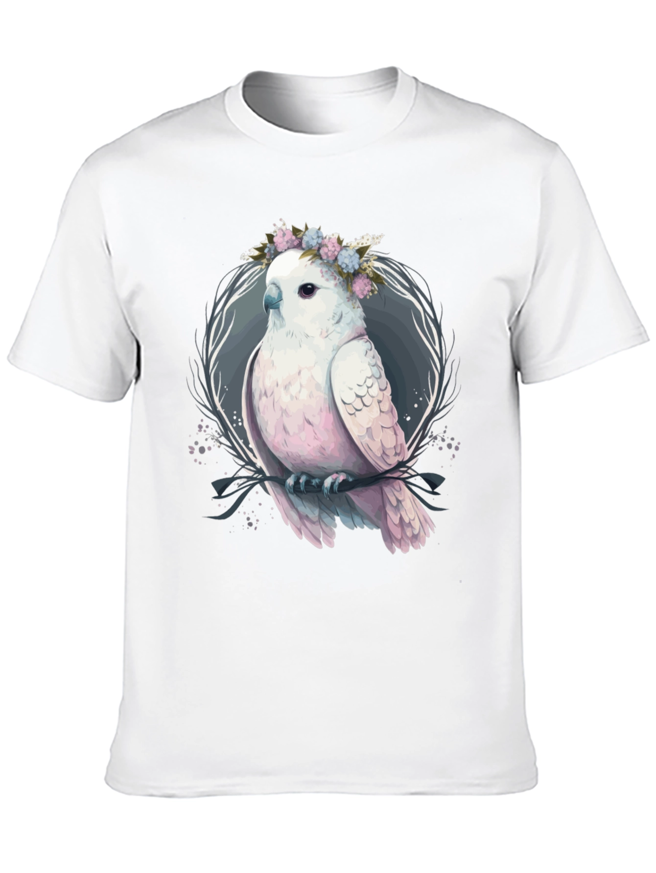 Floral Crown Cockatoo Graphic Tee