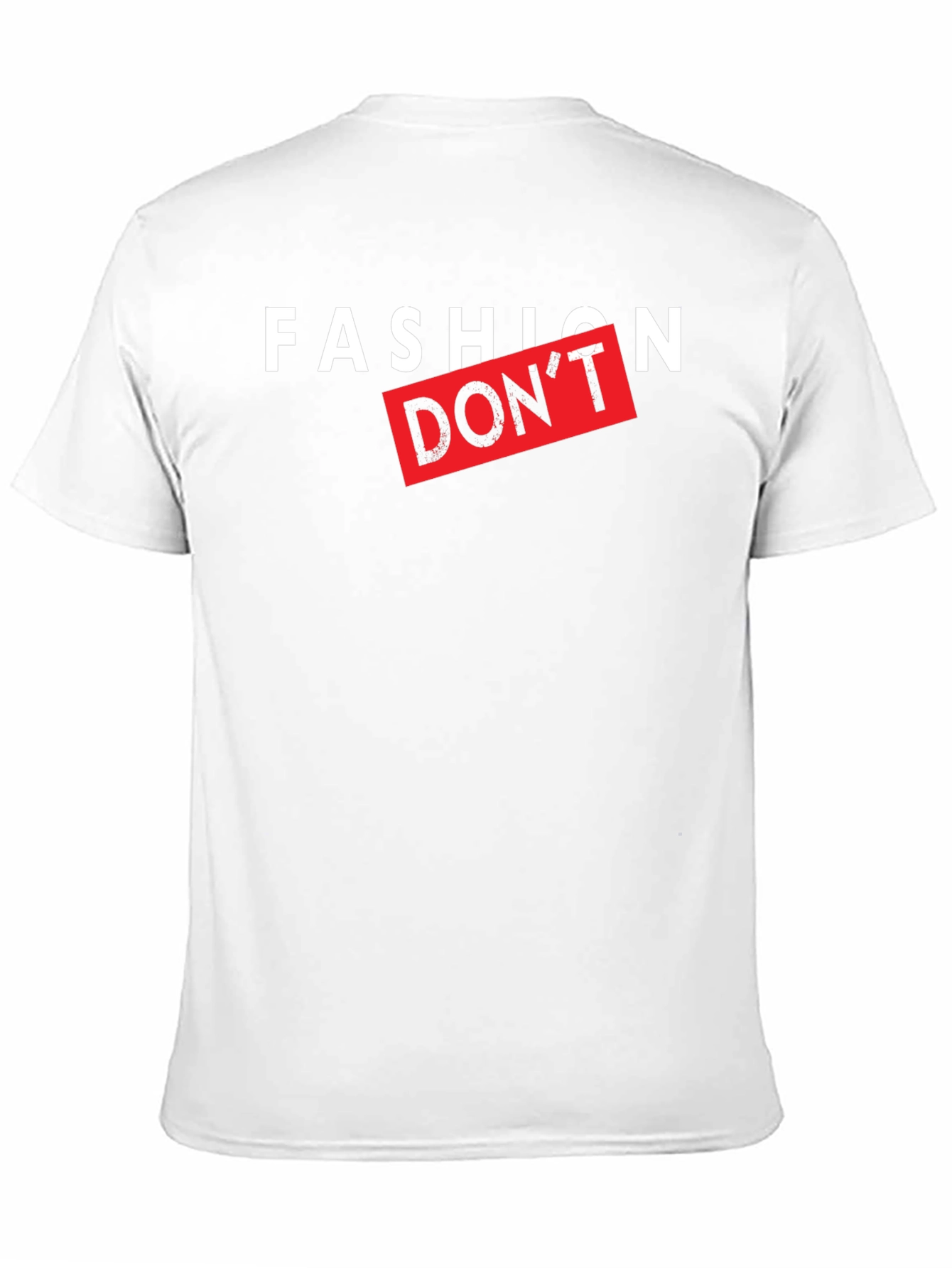 Fashion Dont Graphic Print Black T-Shirt
