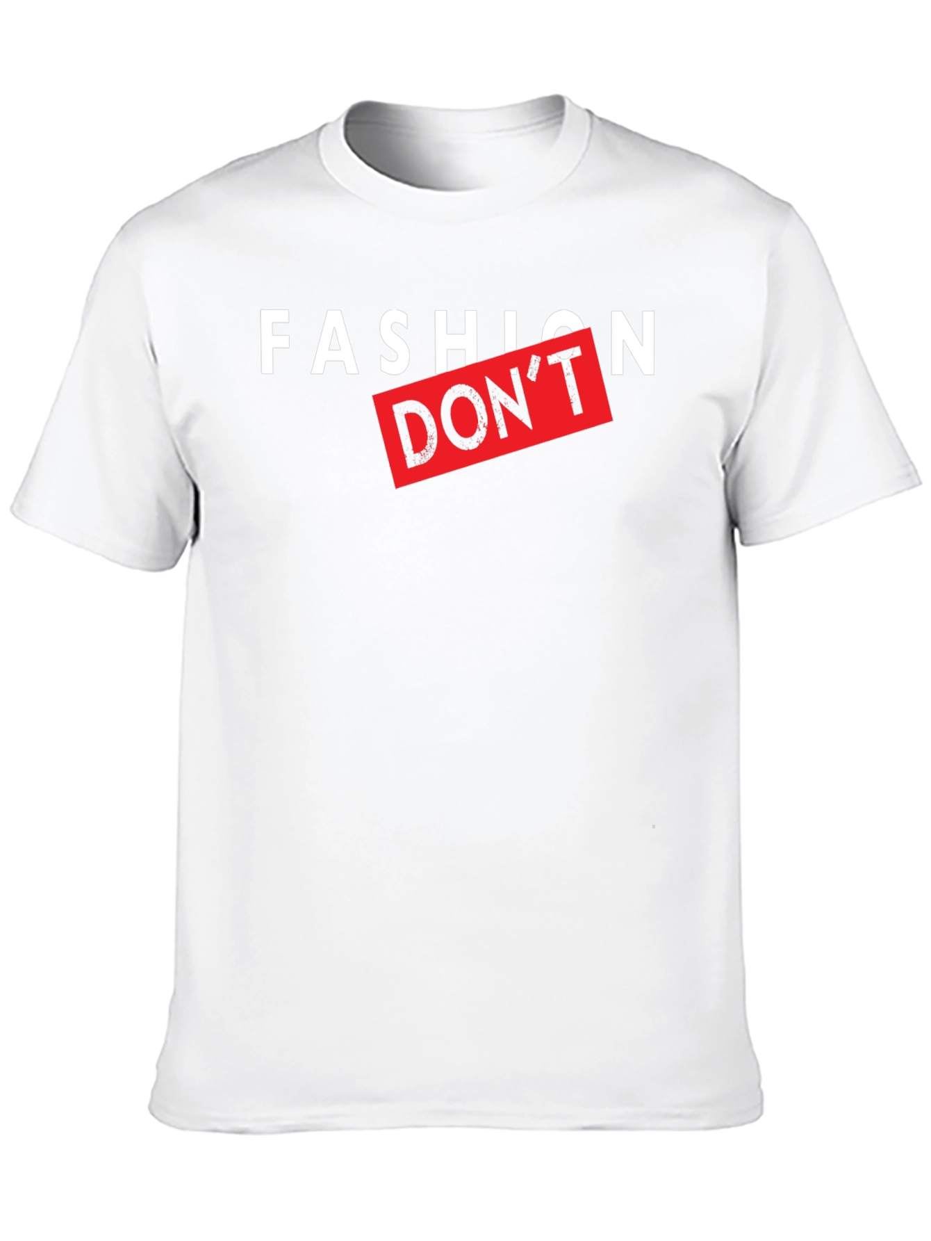 Fashion Dont Graphic Print Black T-Shirt