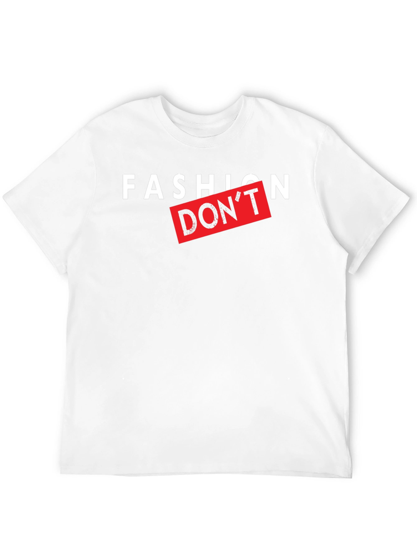 Fashion Dont Graphic Print Black T-Shirt