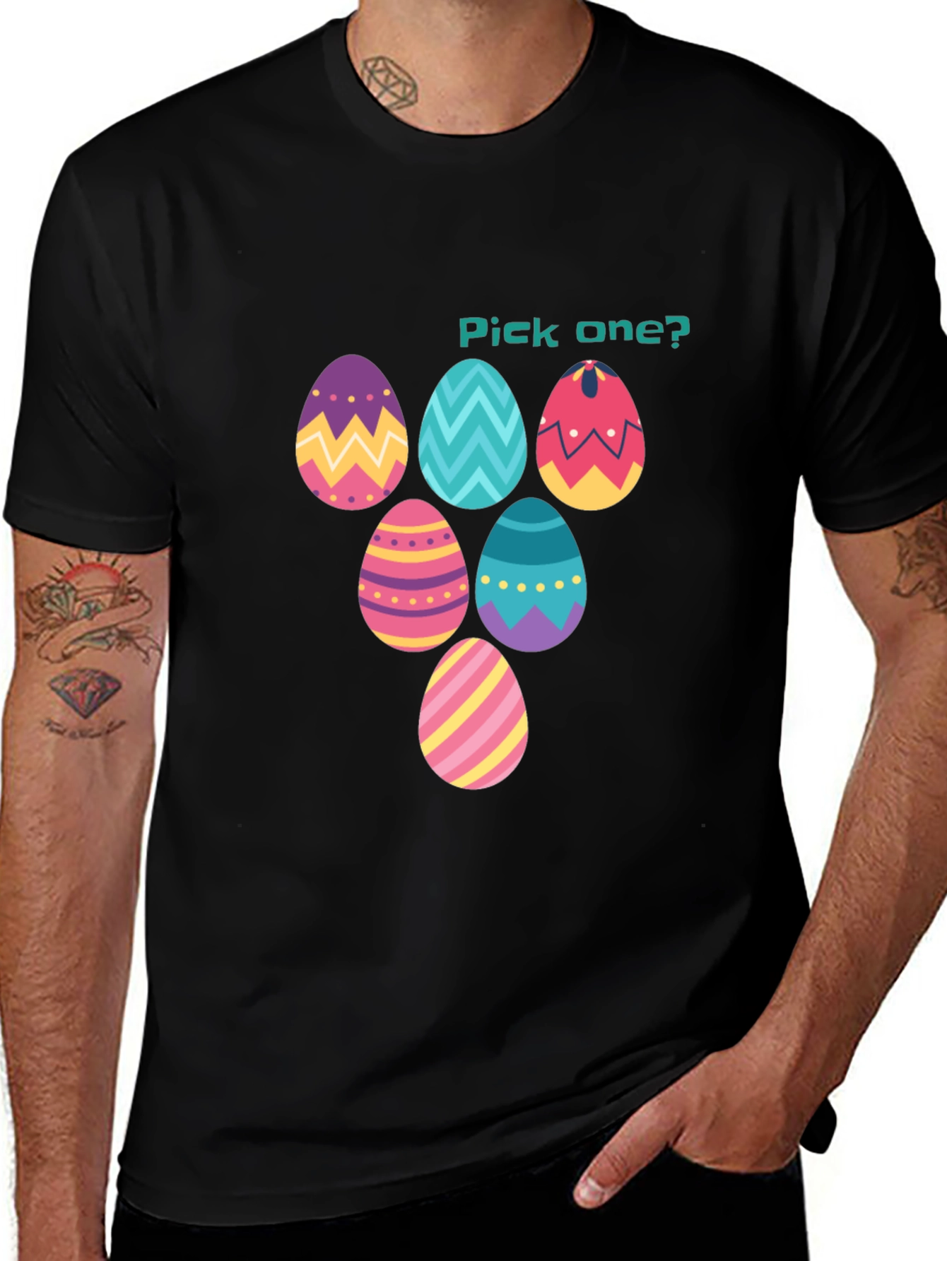 Pick One? Easter Egg T-Shirt Funny Spring Holiday Tee