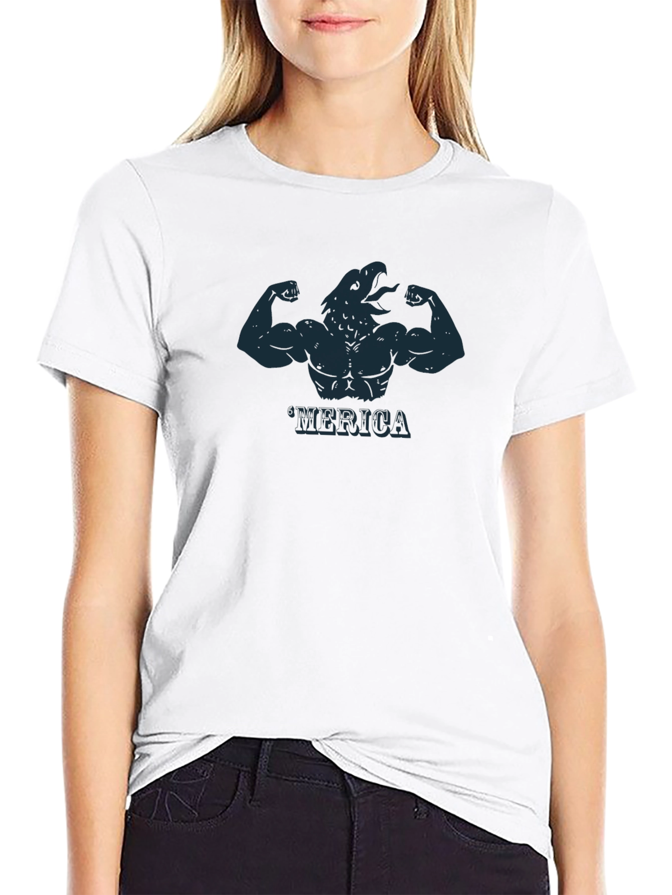 Muscle Eagle Merica T-Shirt - Black