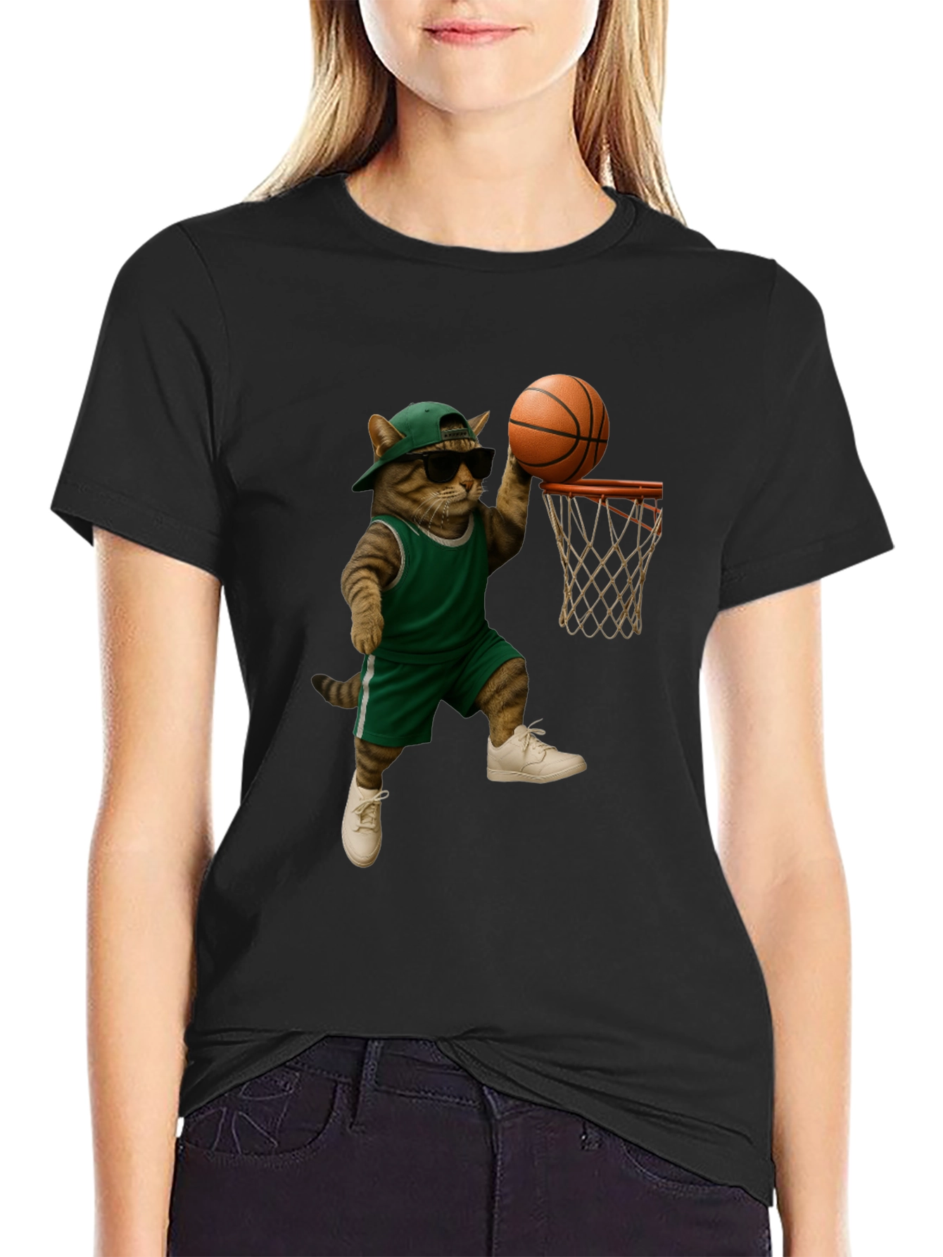 Cool Cat Basketball T-Shirt