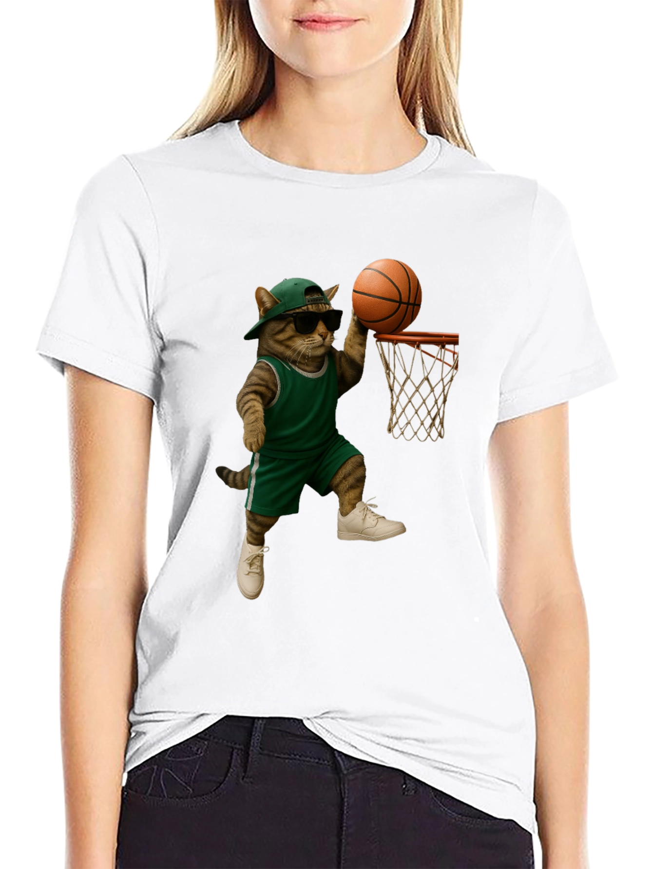 Cool Cat Basketball T-Shirt