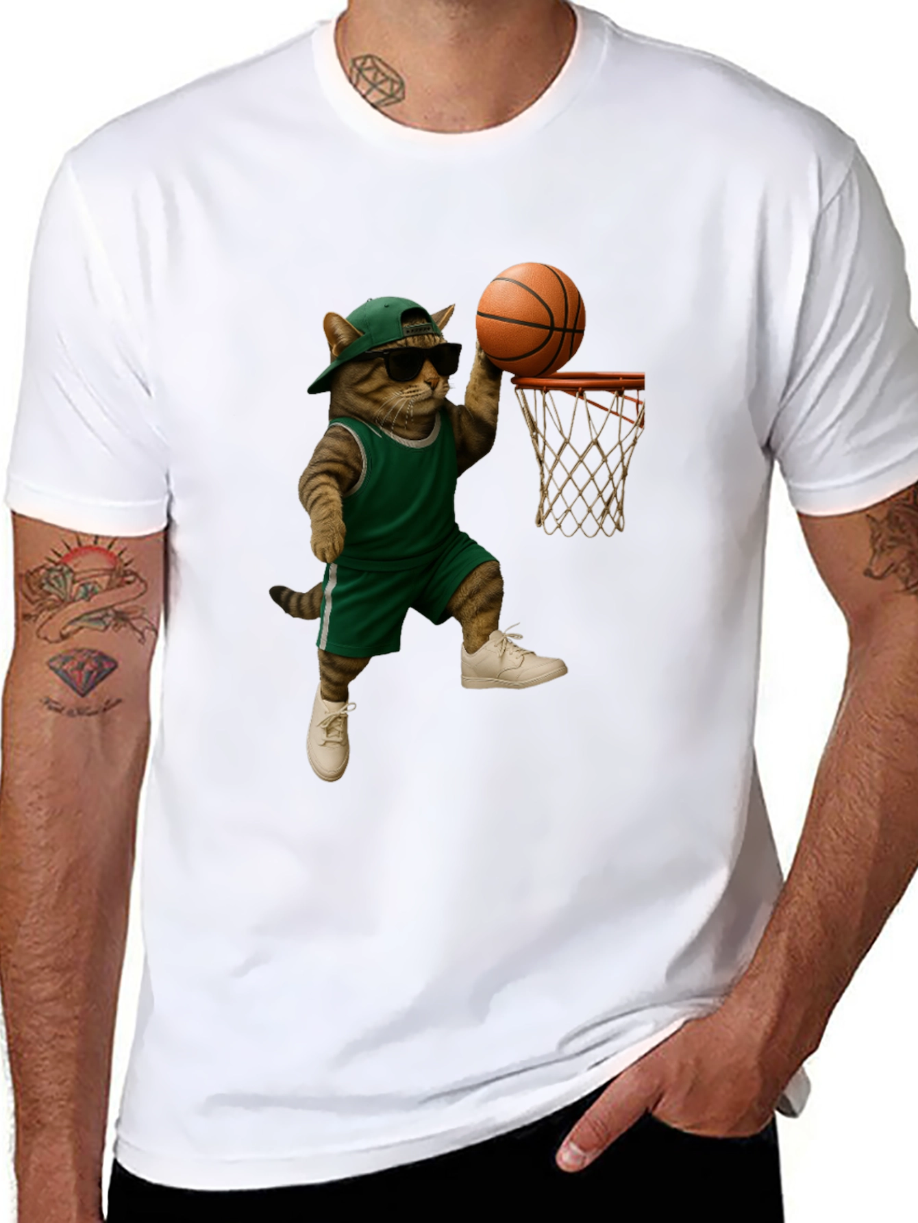 Cool Cat Basketball T-Shirt