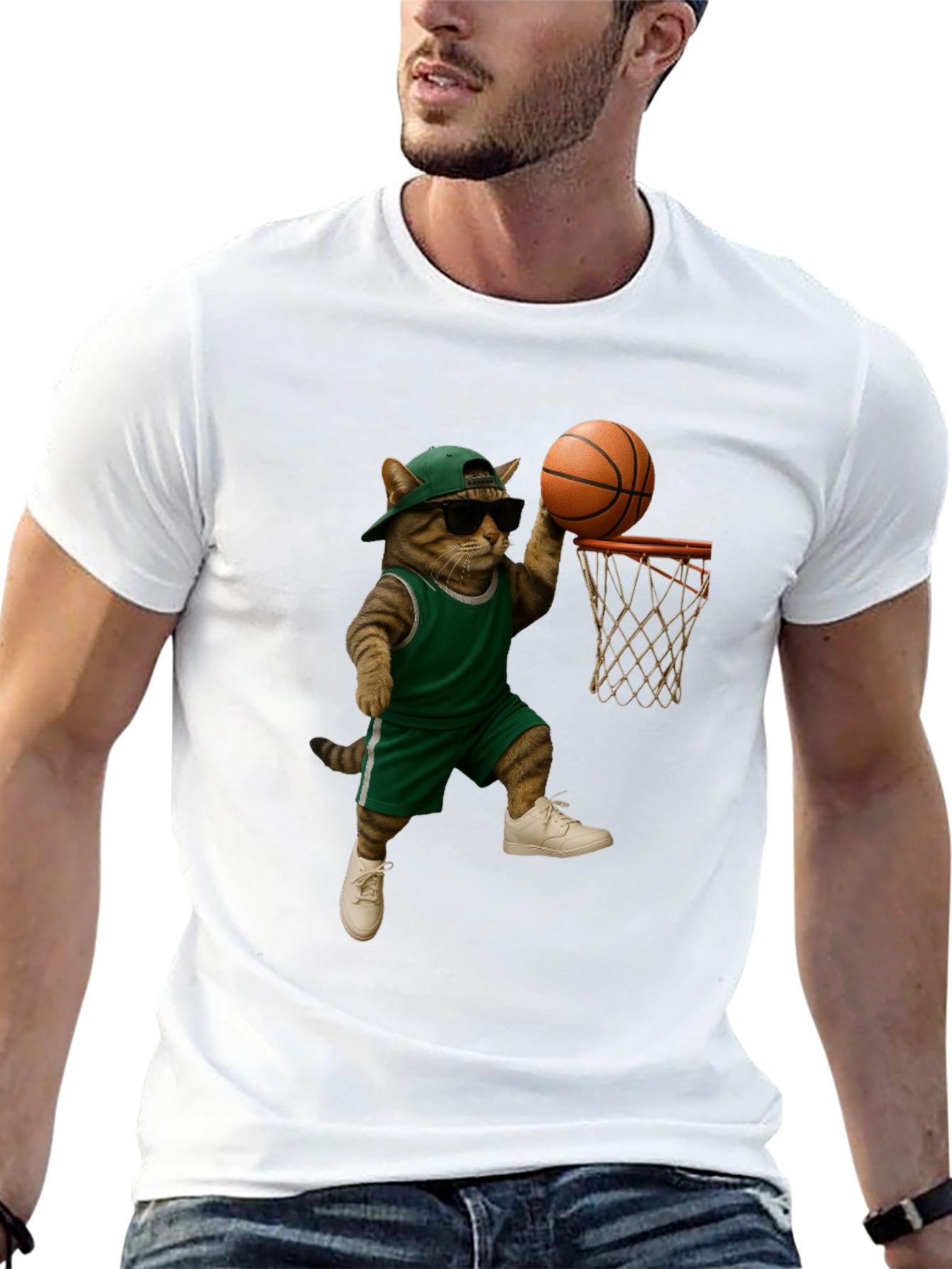 Cool Cat Basketball T-Shirt