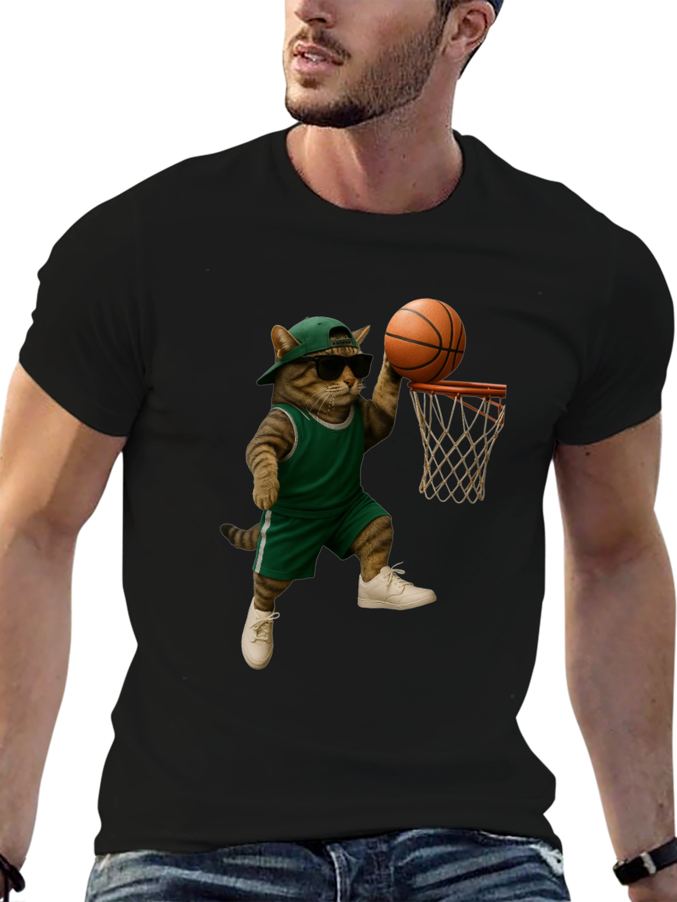 Cool Cat Basketball T-Shirt