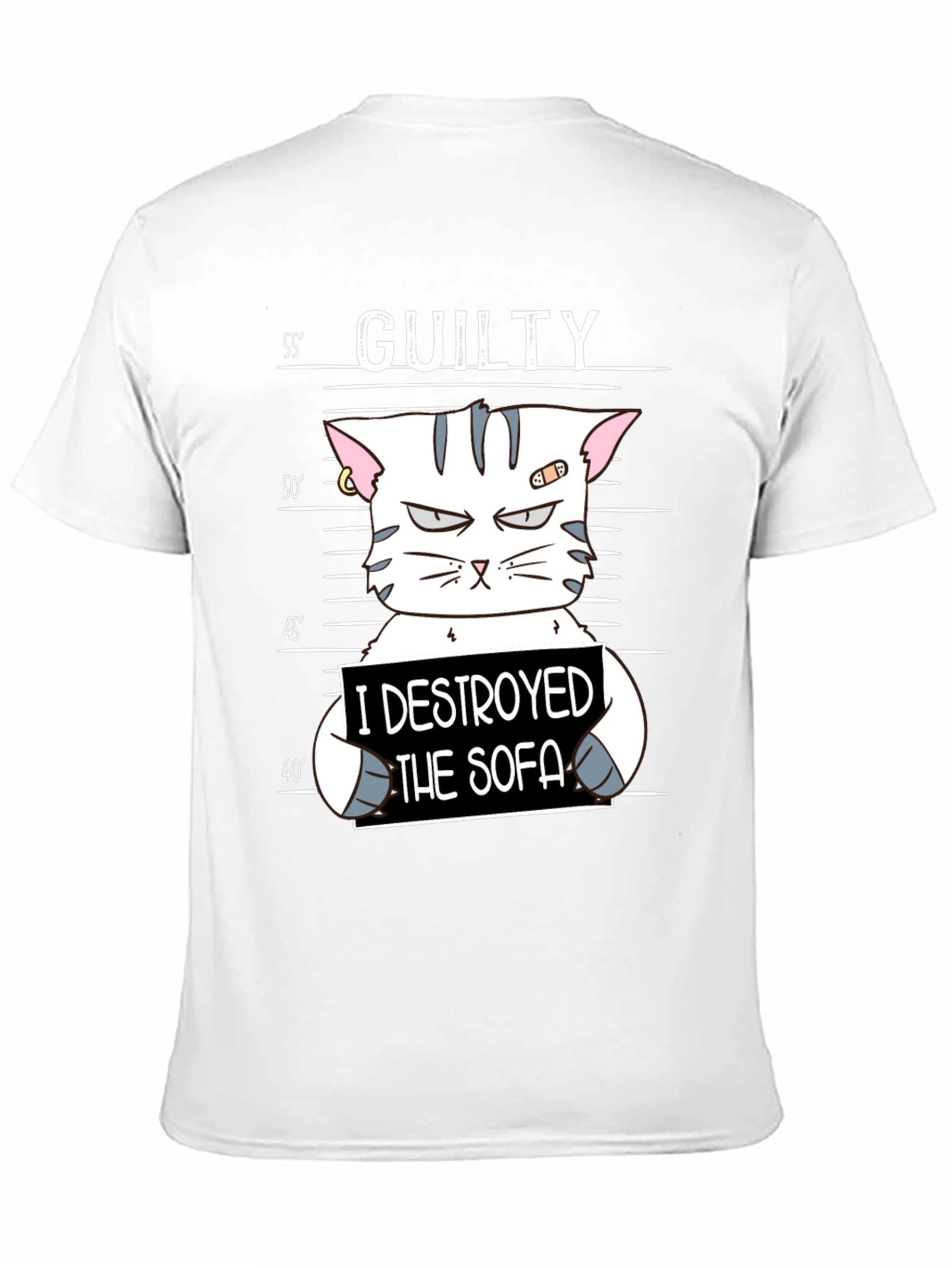 Guilty Cat Mugshot T-Shirt
