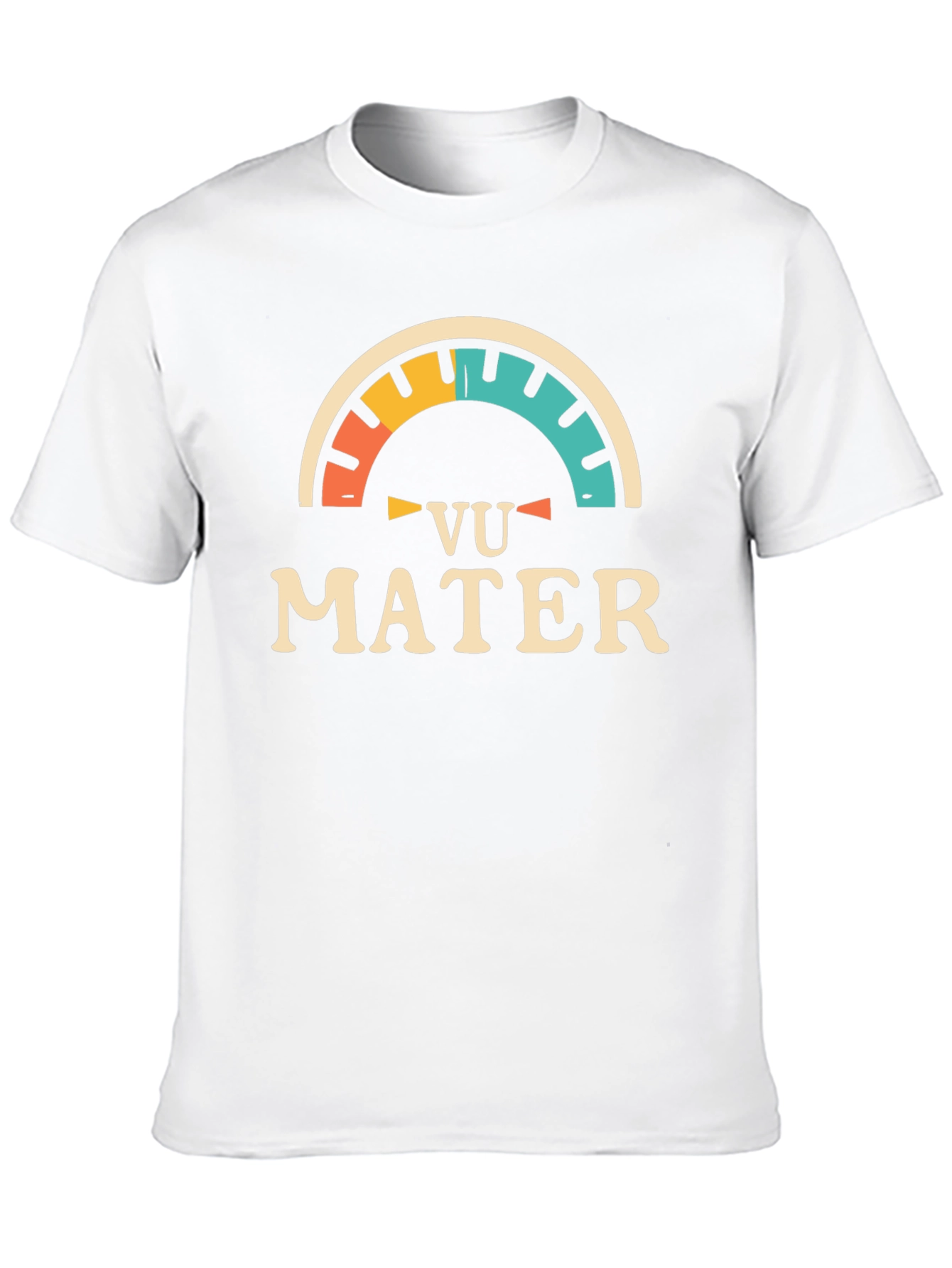 Retro Vu Mater Graphic Tee - Black Cotton Blend