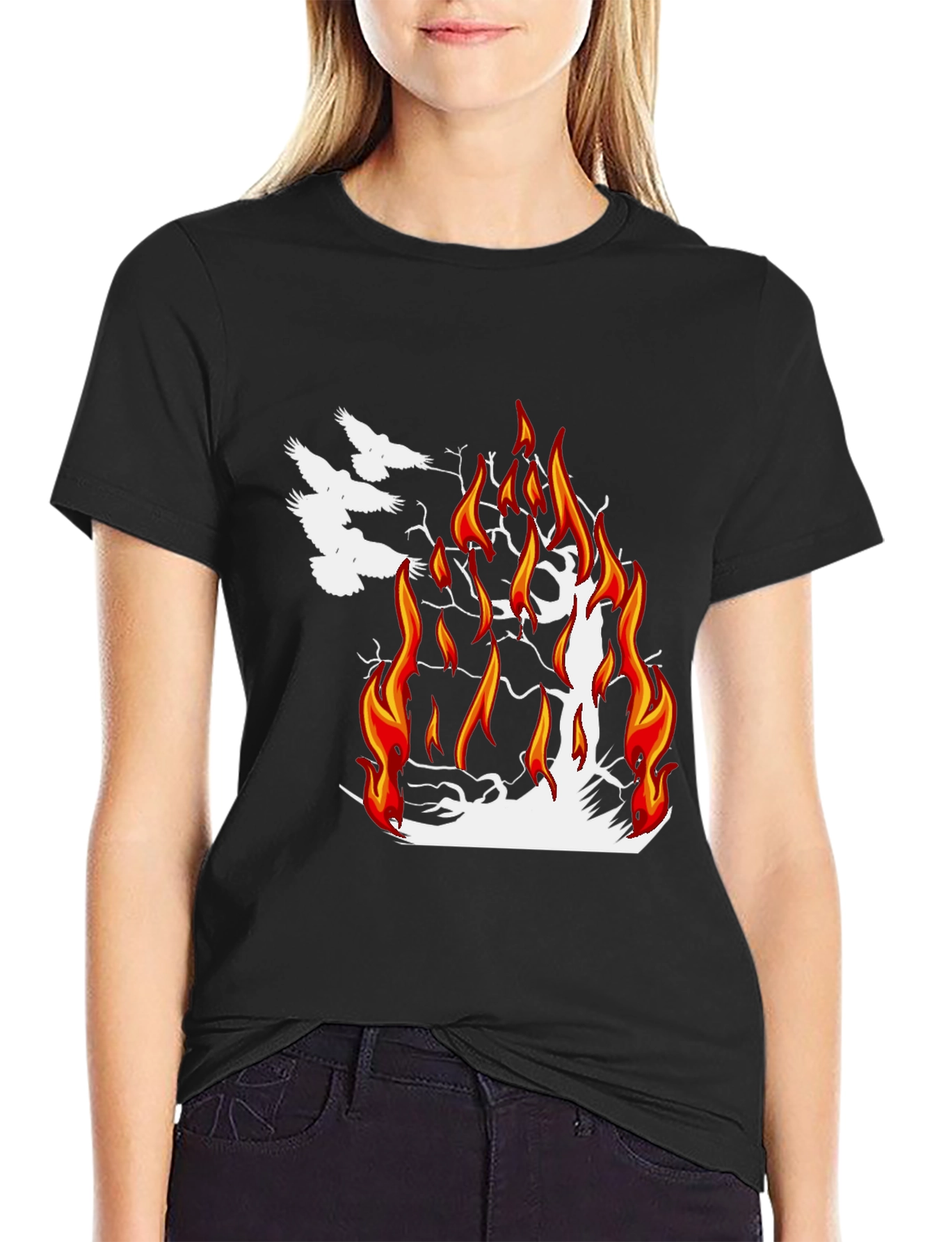 Burning Tree Graphic Tee