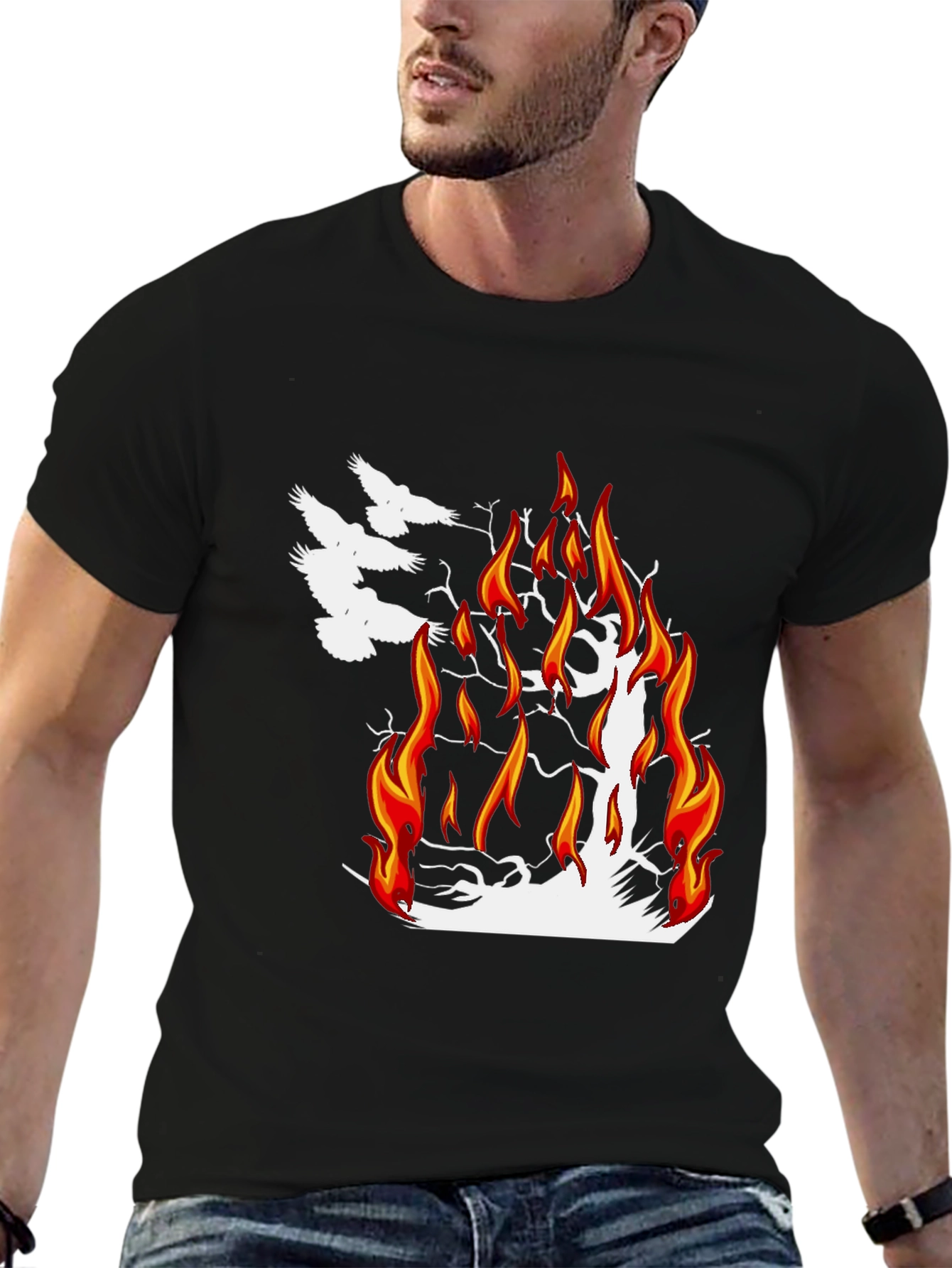 Burning Tree Graphic Tee