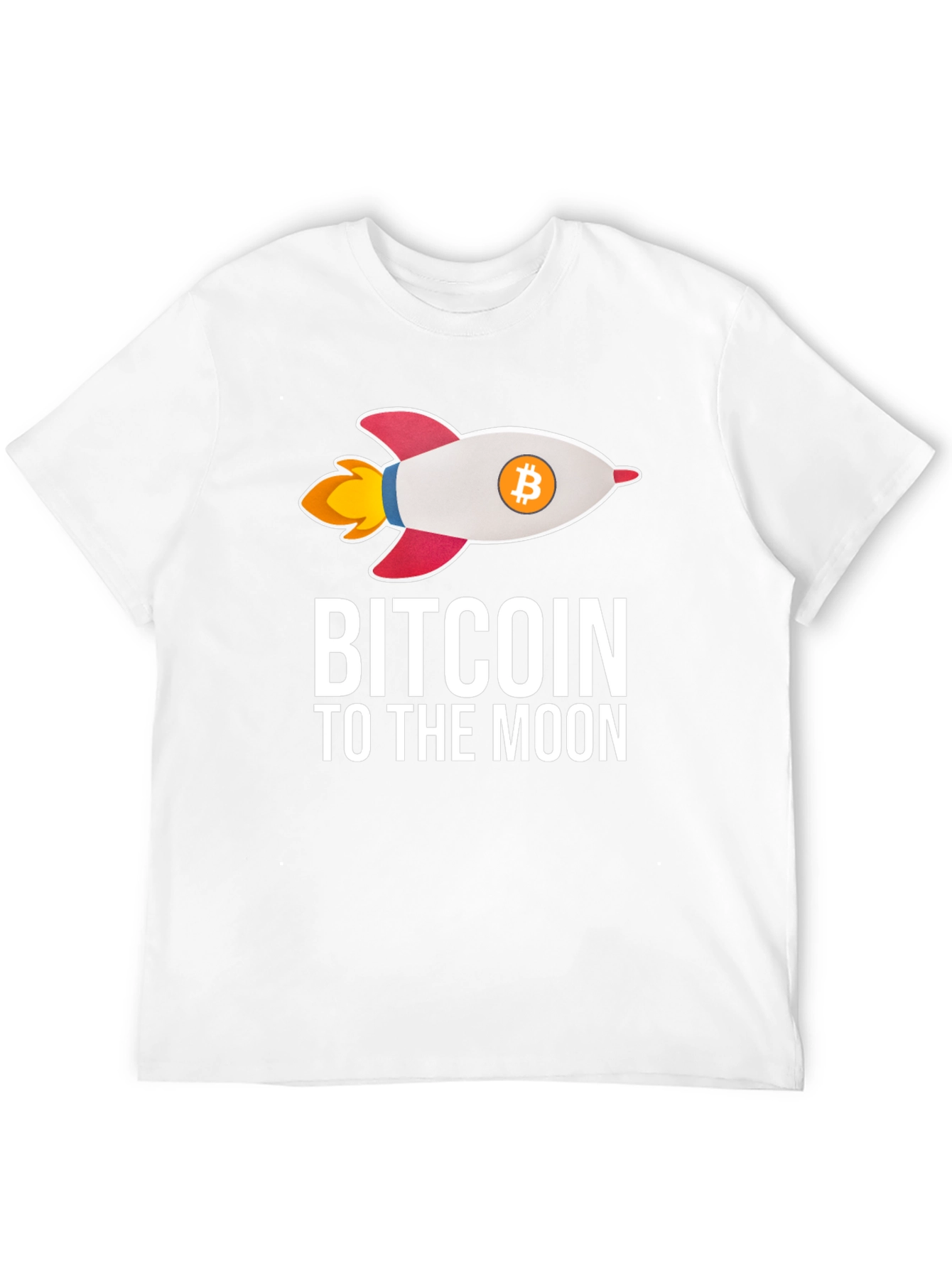 Bitcoin To The Moon T-Shirt Crypto Rocket