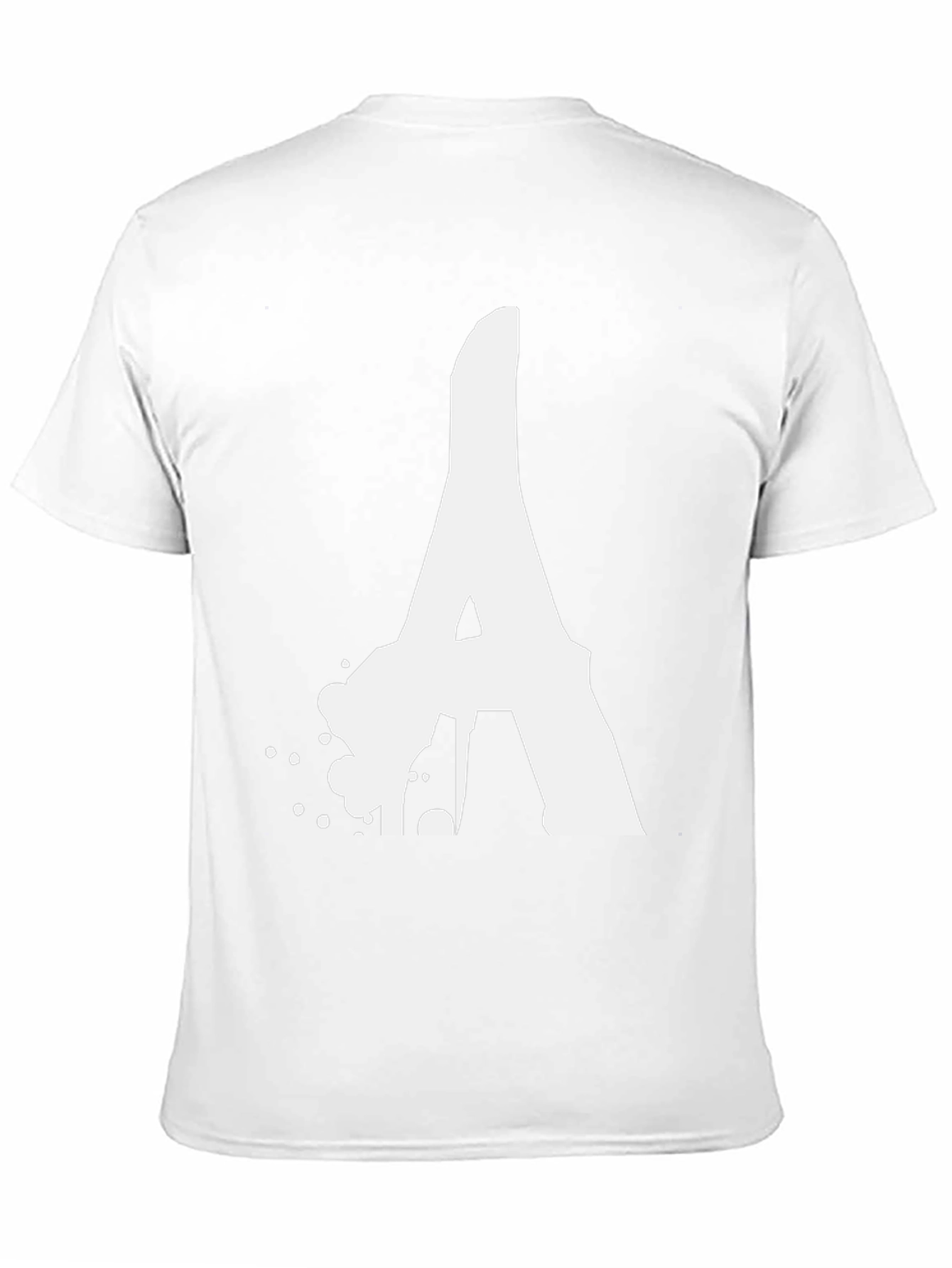 Bold Letter A Graphic Tee - Black Cotton T-Shirt