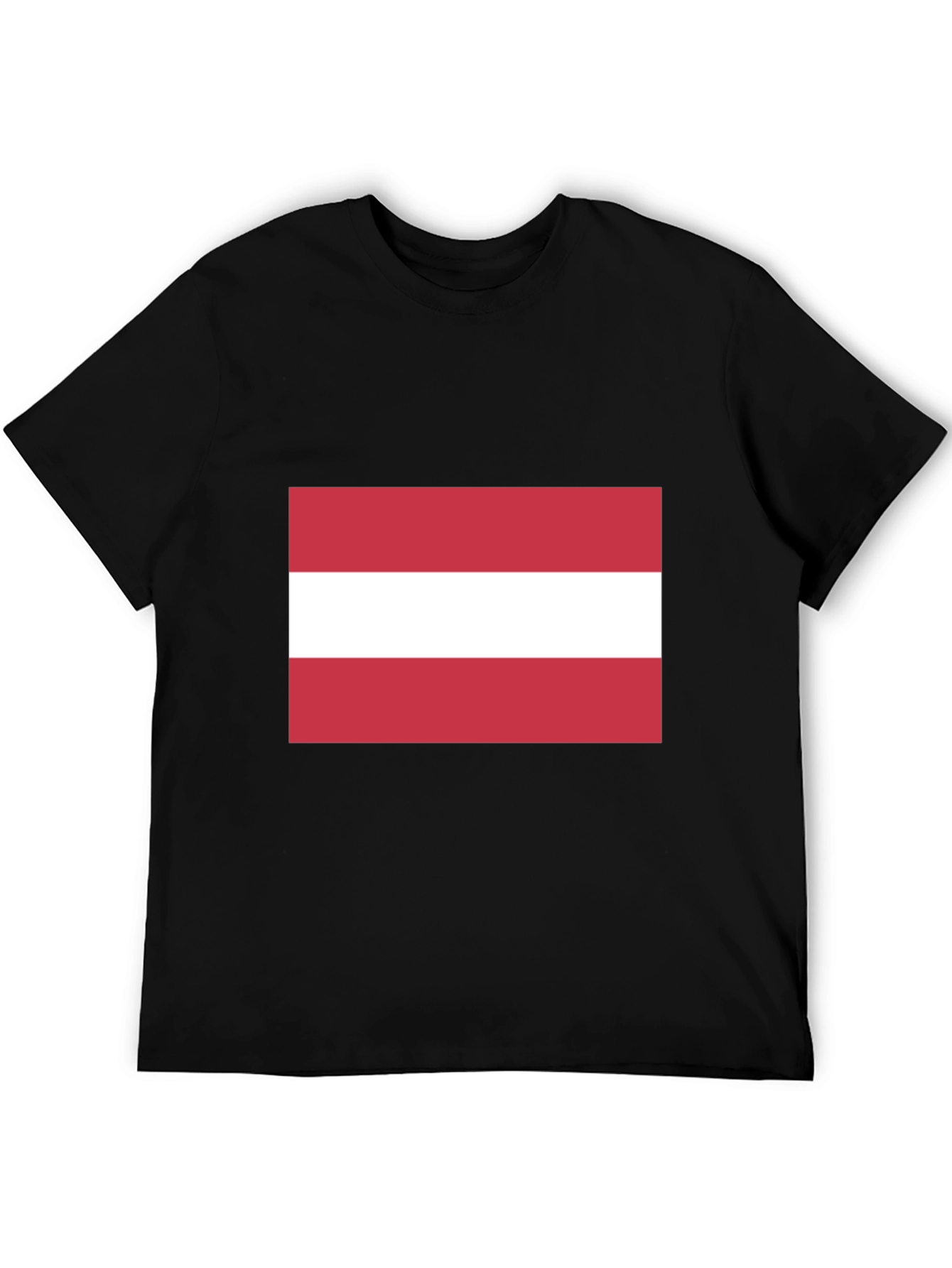 Austria Flag T-Shirt - Black Cotton Tee