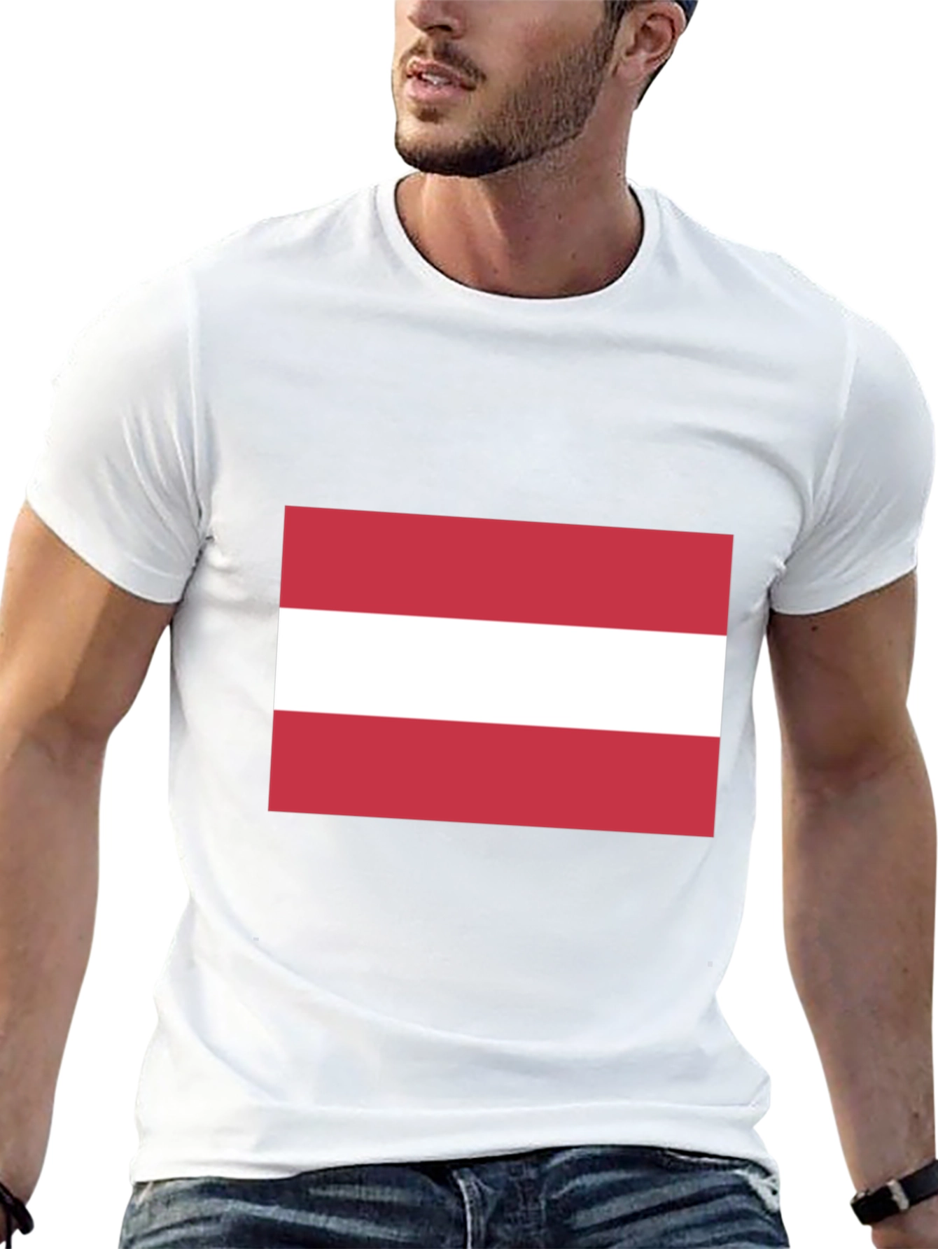 Austria Flag T-Shirt - Black Cotton Tee